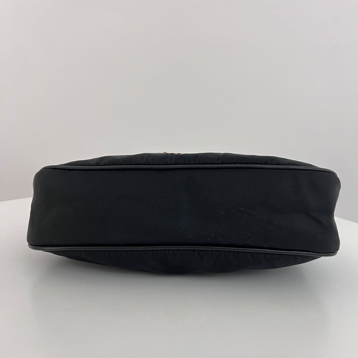 PRADA Shoulder Bag in black nylon and leather