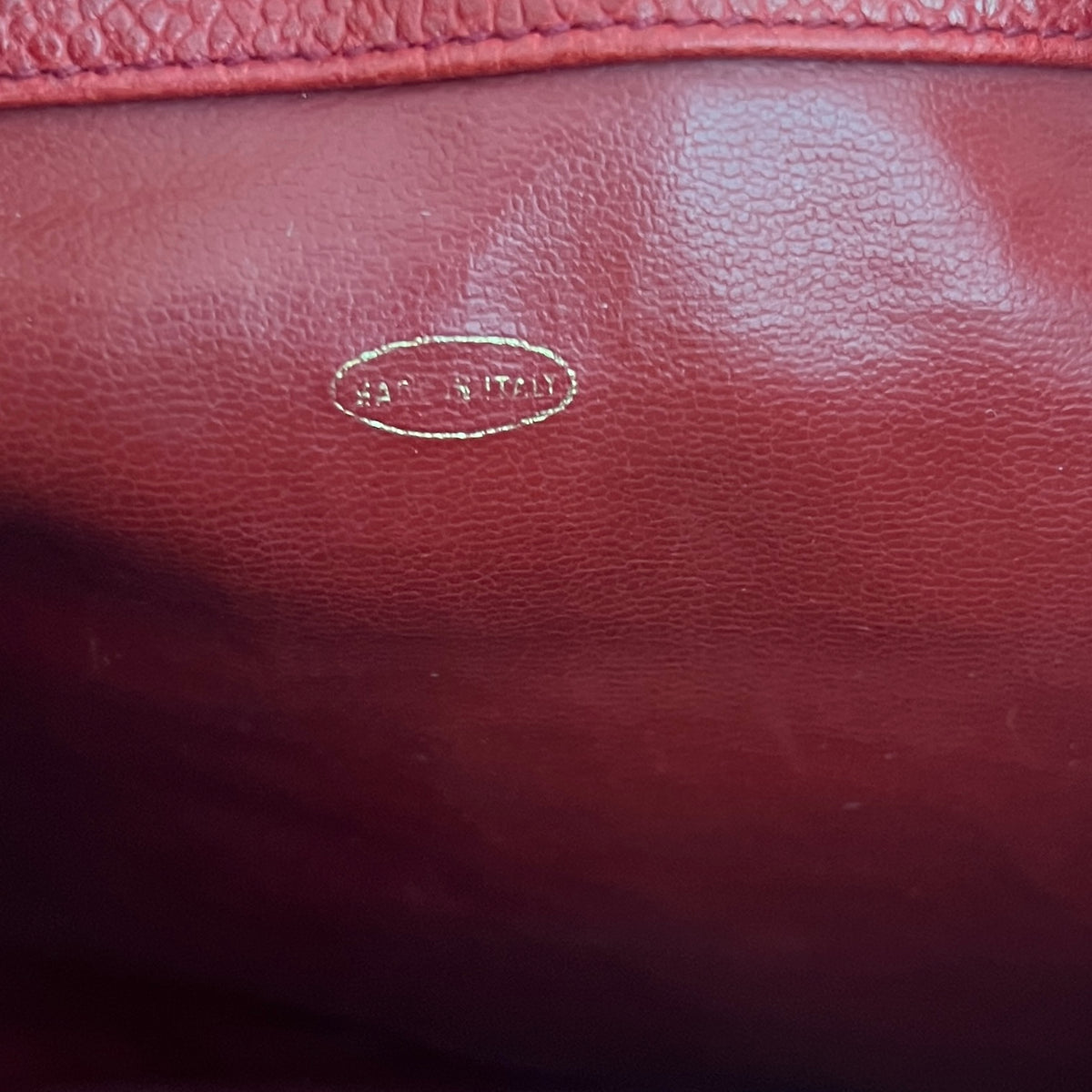 Sac à bandoulière CHANEL Seau cuir caviar rouge vintage Circa 1990