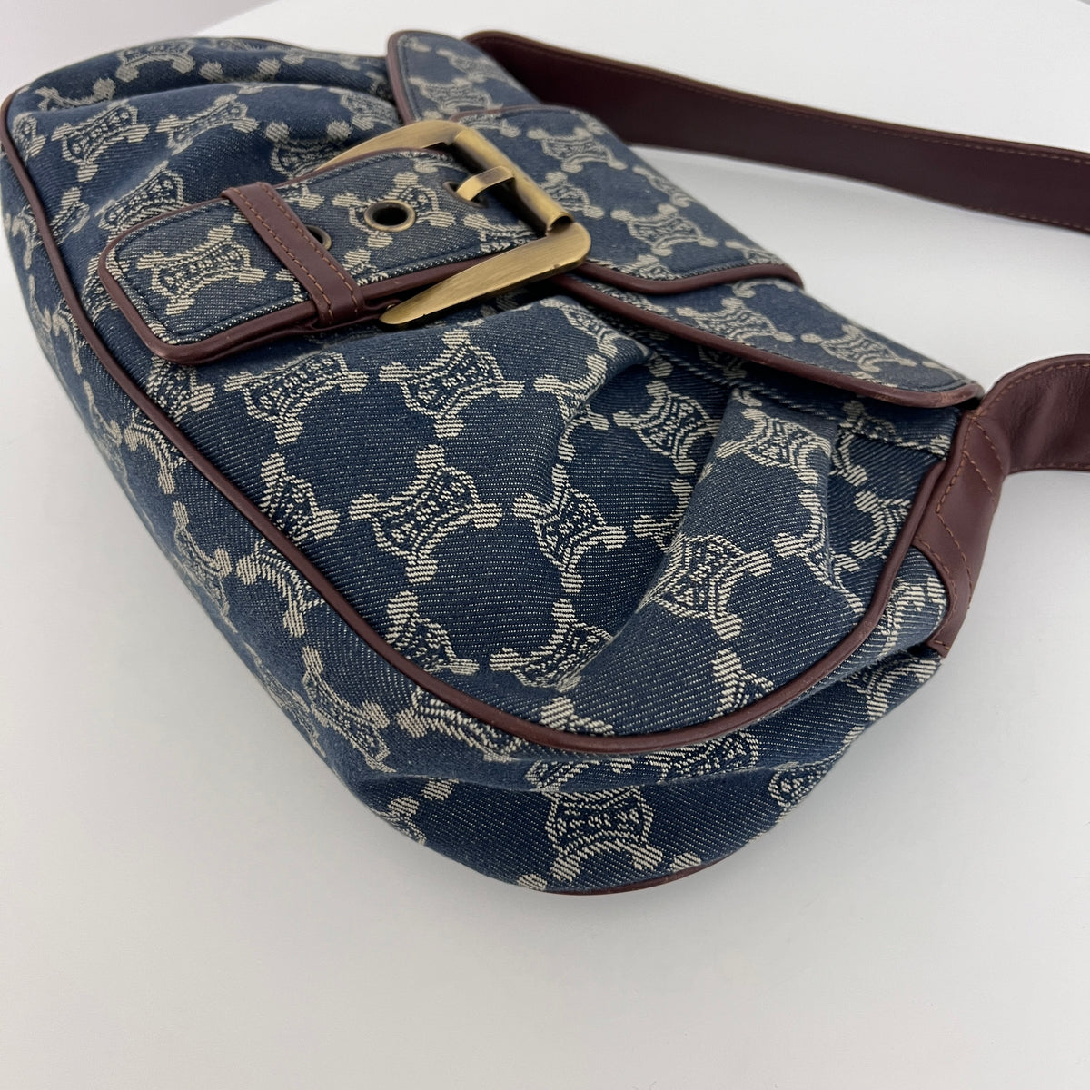 Sac CELINE Macadam MM denim bleu
