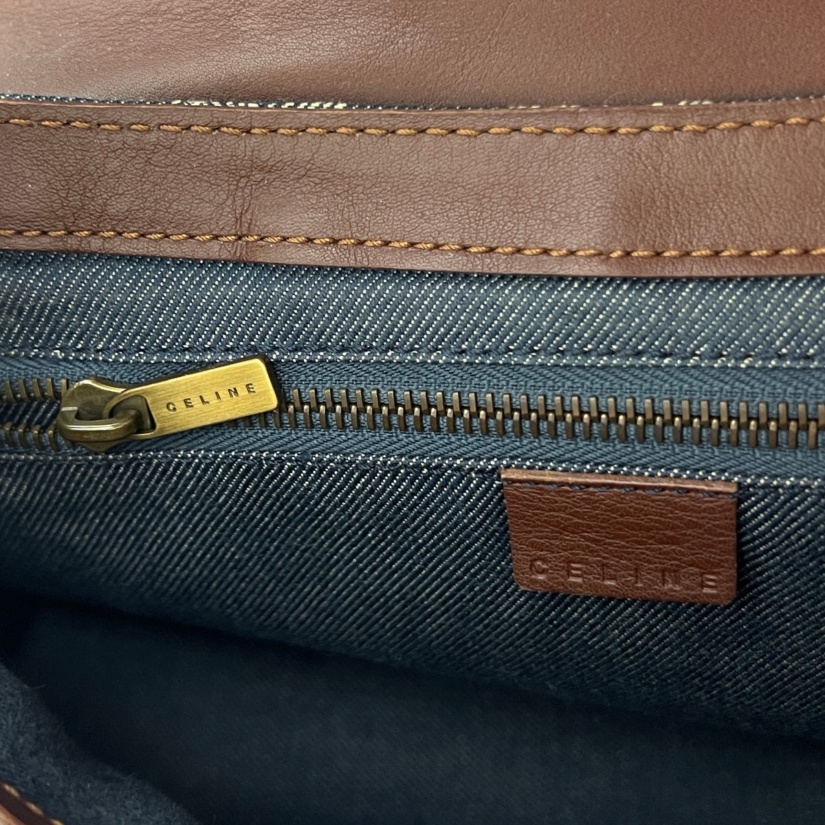 Sac CELINE Macadam MM denim bleu