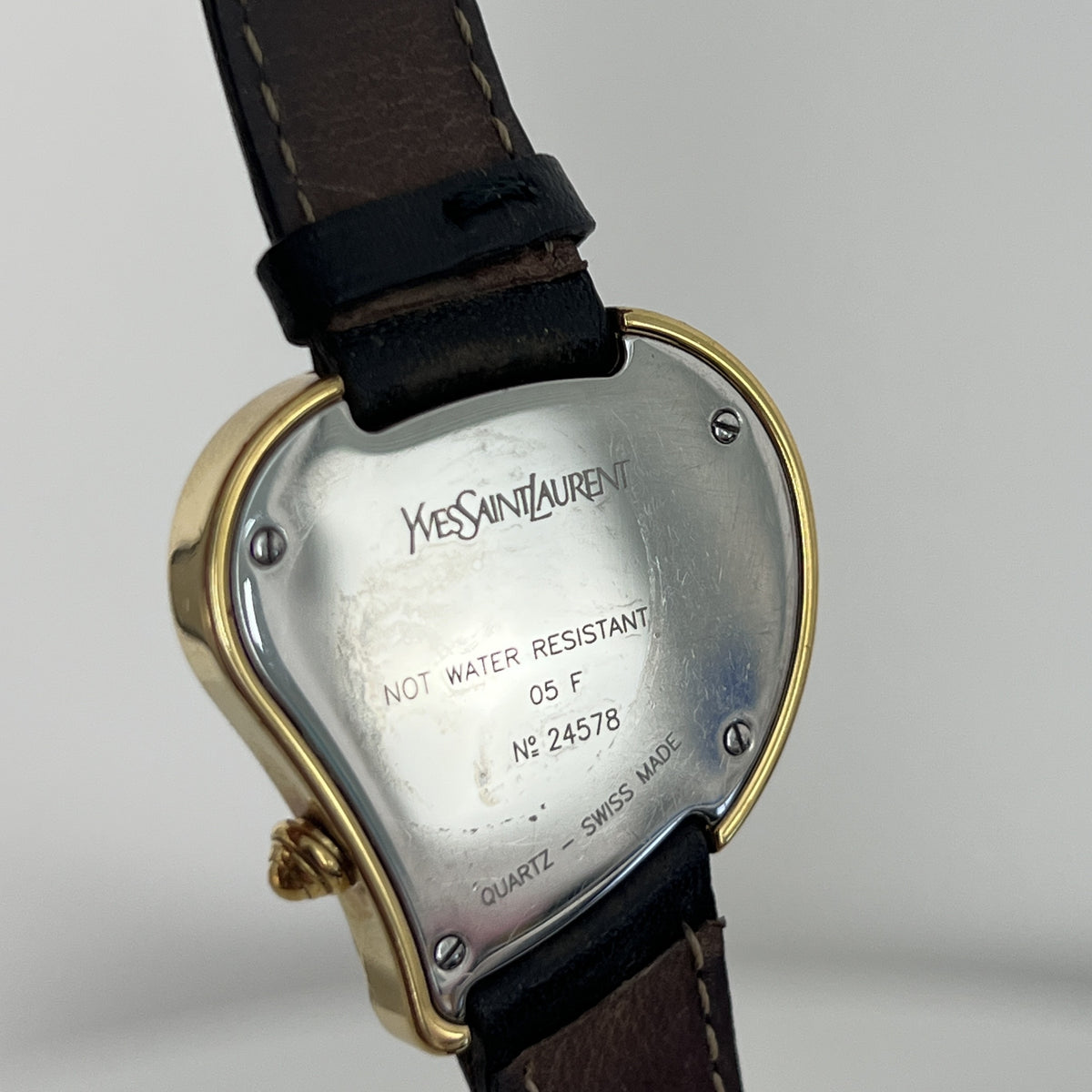 Montre YVES SAINT LAURENT Heart plaqué or doré