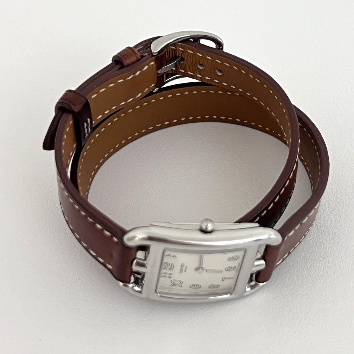 Montre HERMÈS Cape Cod acier argenté