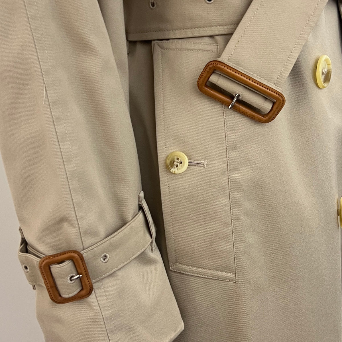 Trench BURBERRY S coton beige Chelsea Circa 1990