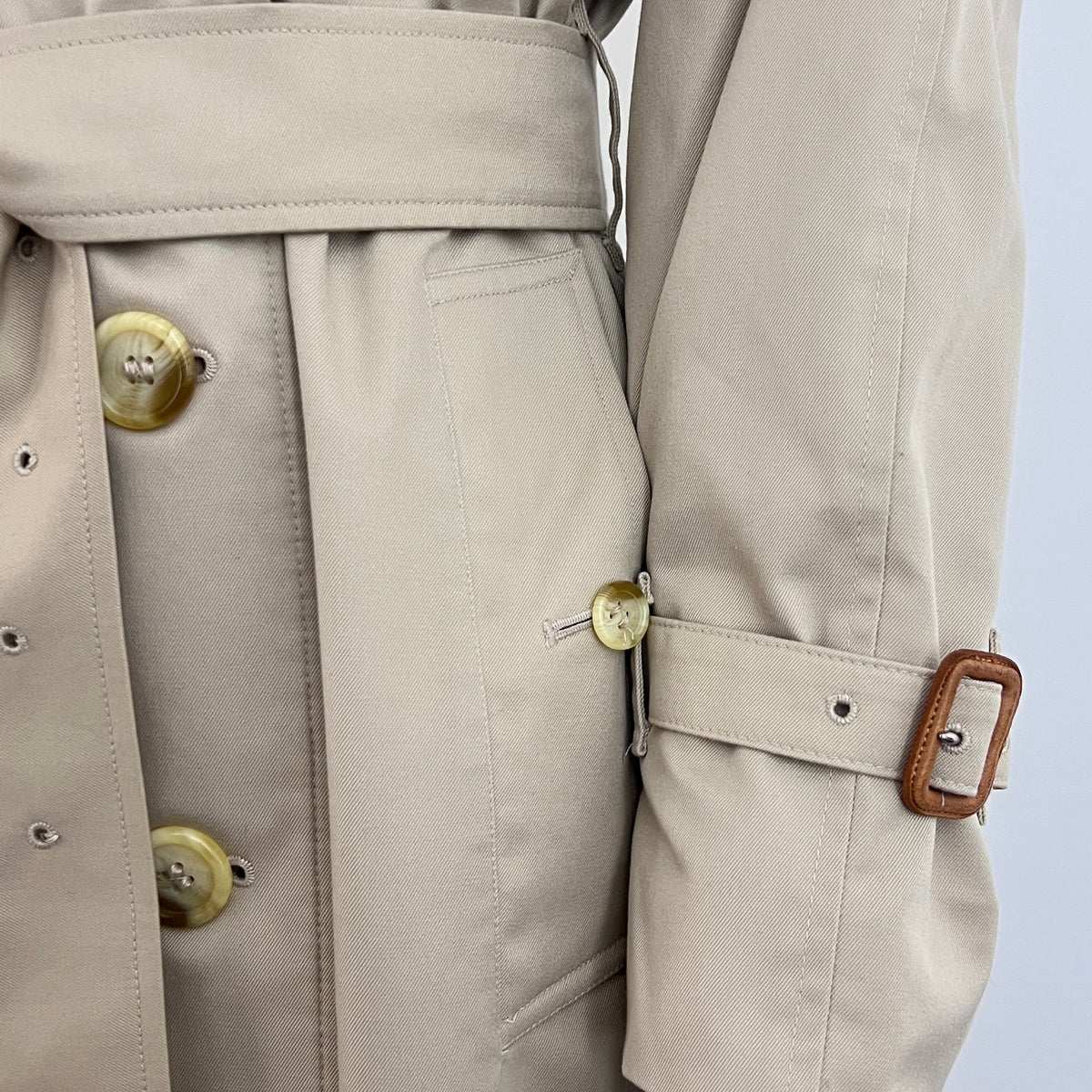 Trench BURBERRY S coton beige Chelsea Circa 1990