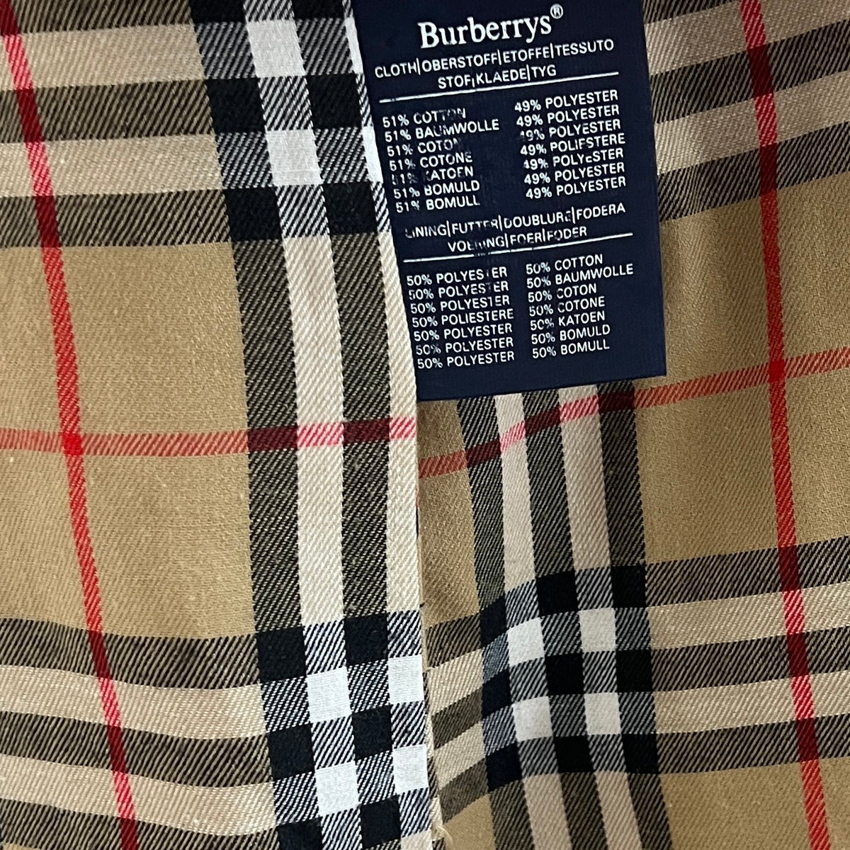 Trench BURBERRY S coton beige Chelsea Circa 1990
