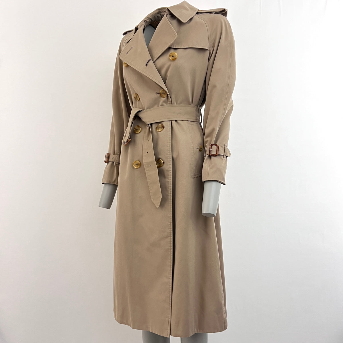 Trench BURBERRY XS coton beige Chelsea Circa 1990