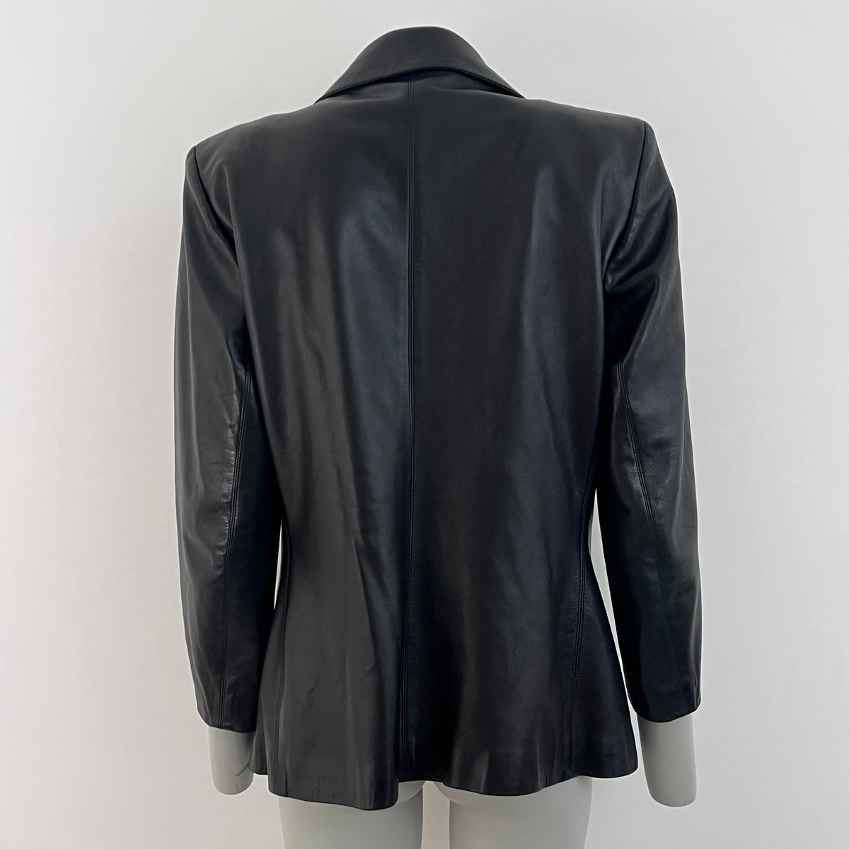 Yves Saint Laurent Rive Gauche veste blazer en cuir Noir vintage Circa 1980-1990
