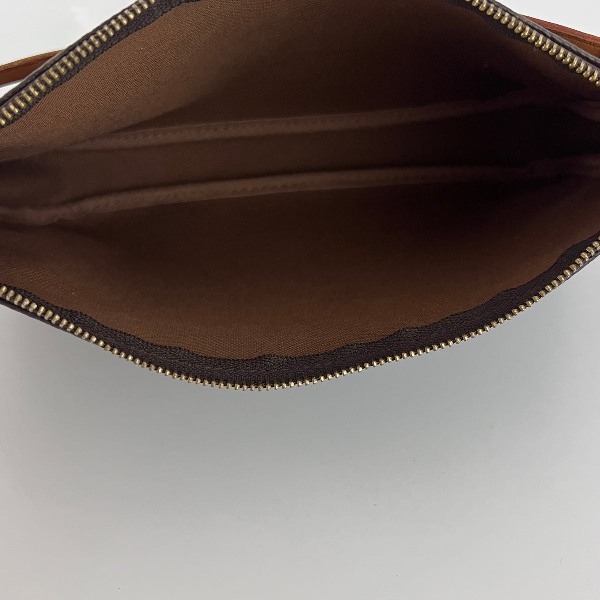 LOUIS VUITTON Pochette Accessoires crossbody bag in brown canvas and leather, vintage 2000