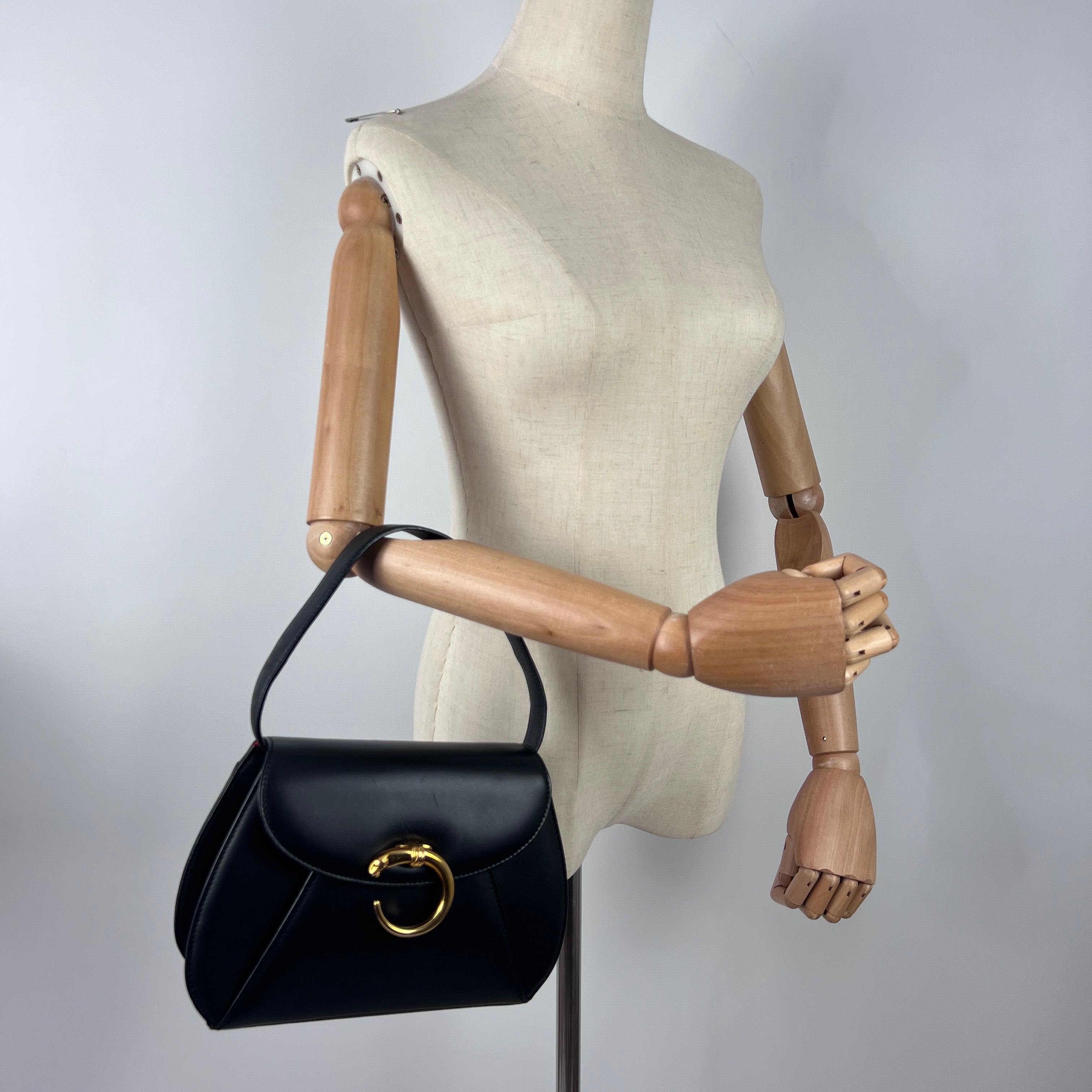 Sac à main CARTIER Phantere cuir noir