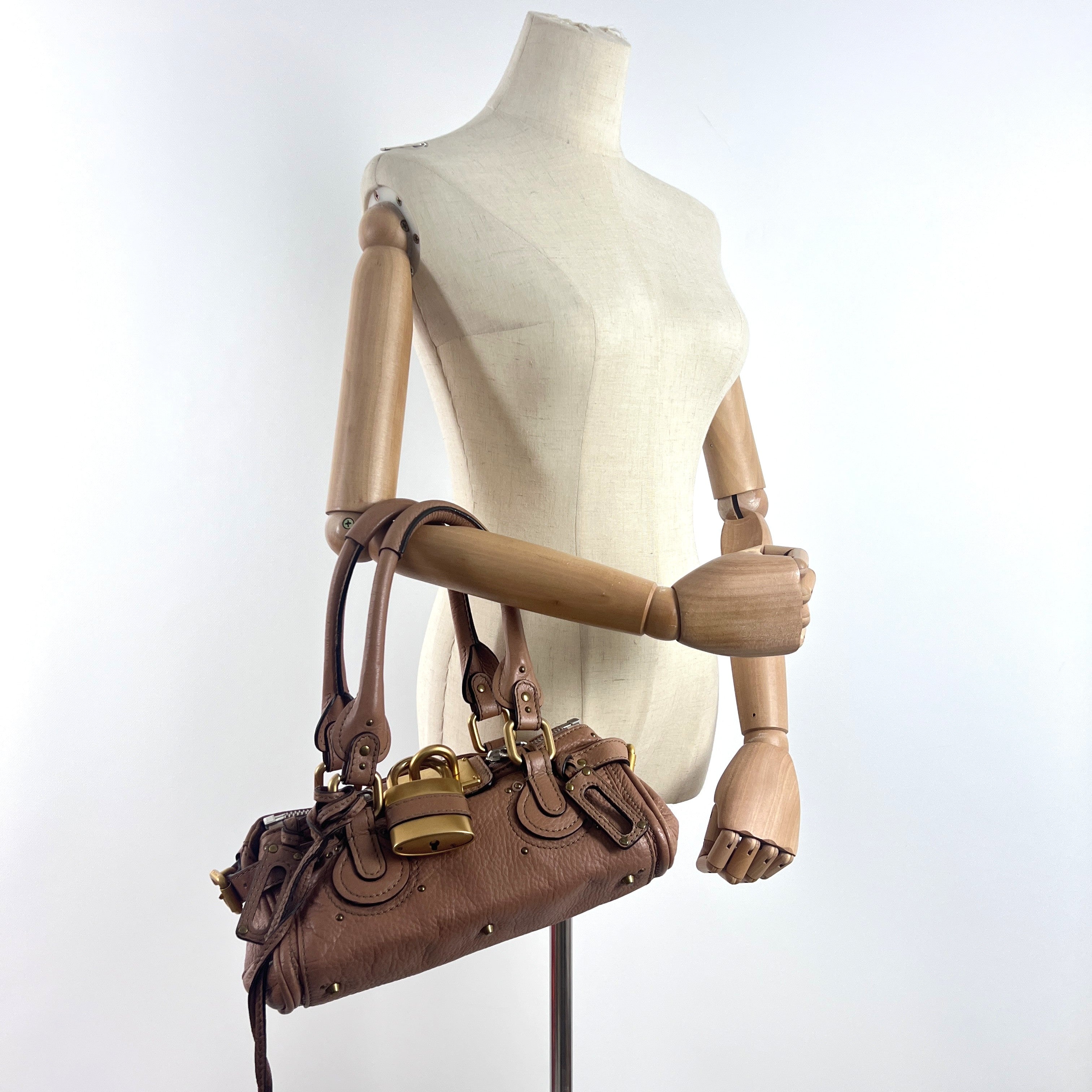 Sac à main CHLOÉ Paddington cuir marron