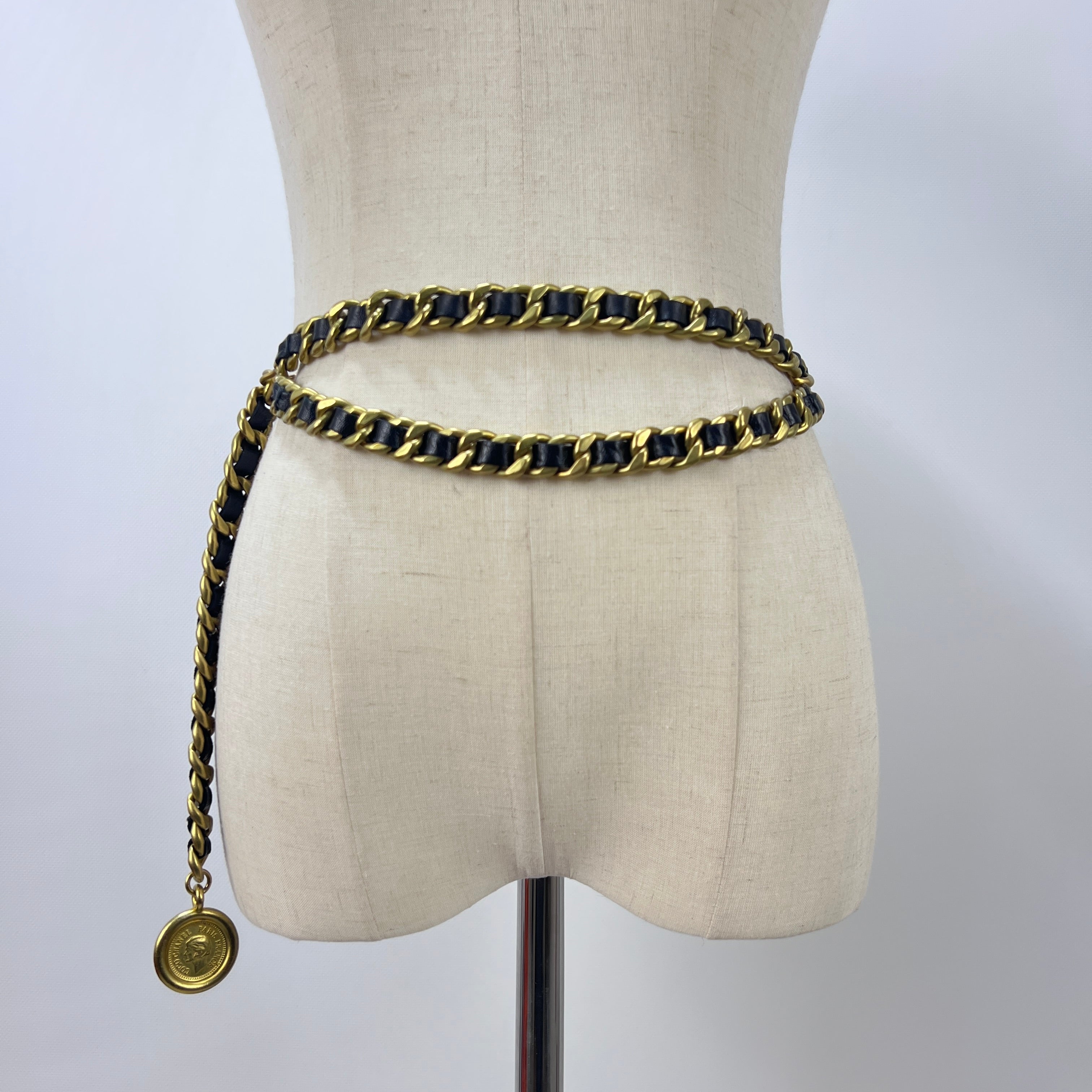 Ceinture CHANEL CC Chaîne Entrelacée Dorée