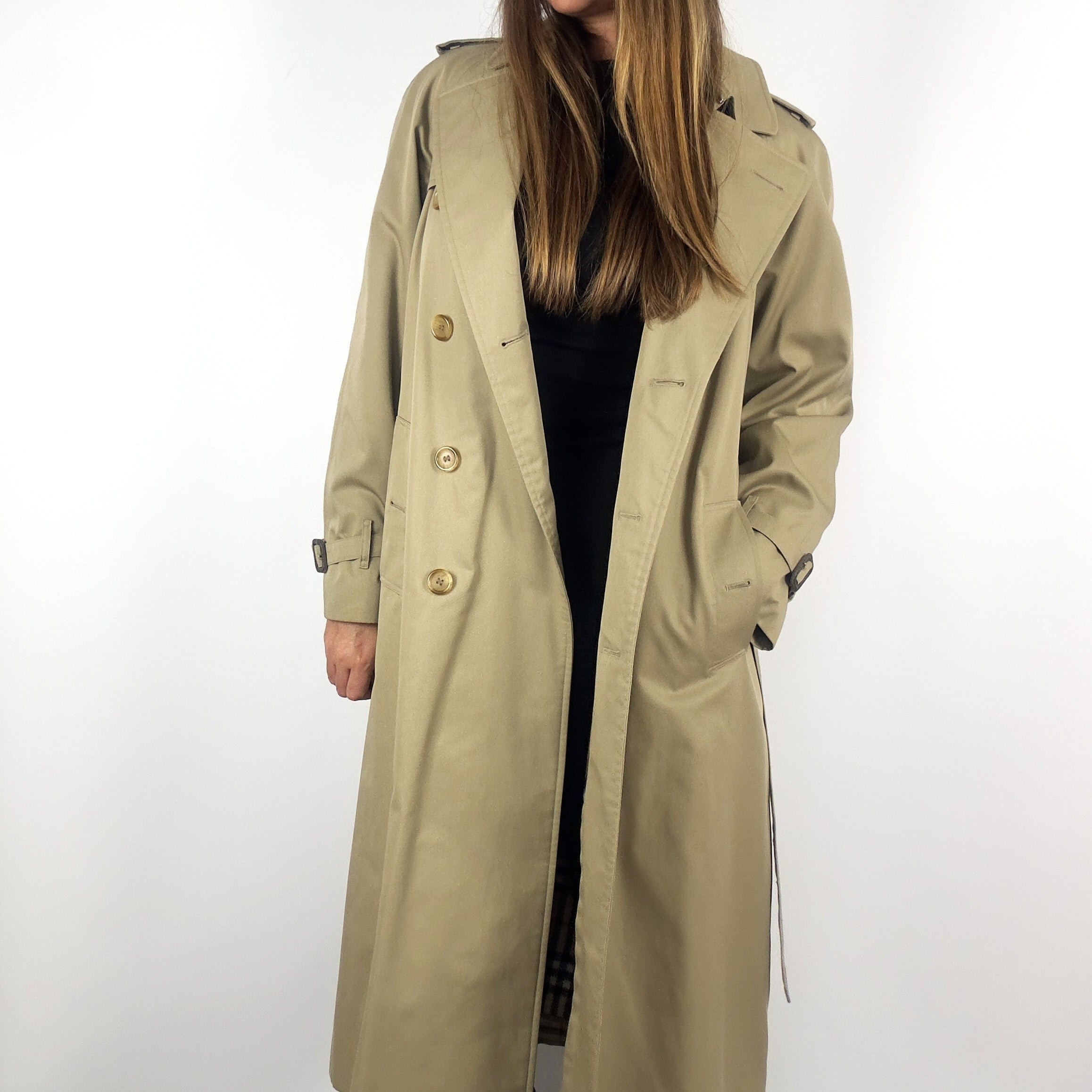 Trench Coat BURBERRY S coton beige