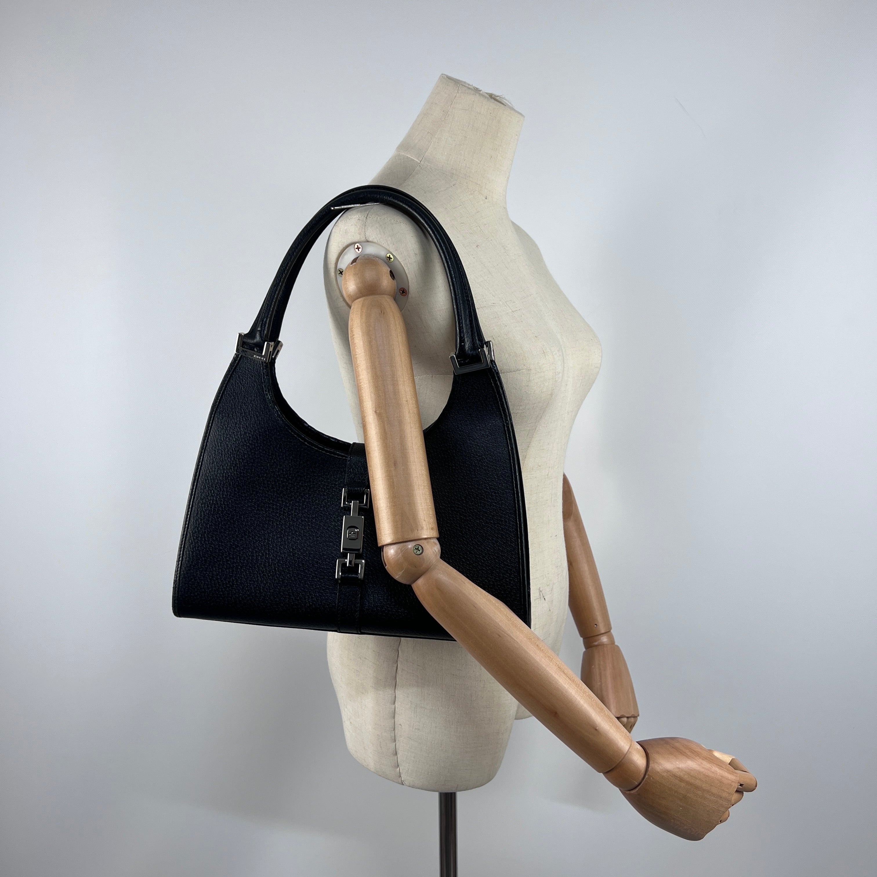 Sac à main GUCCI Jackie cuir noir