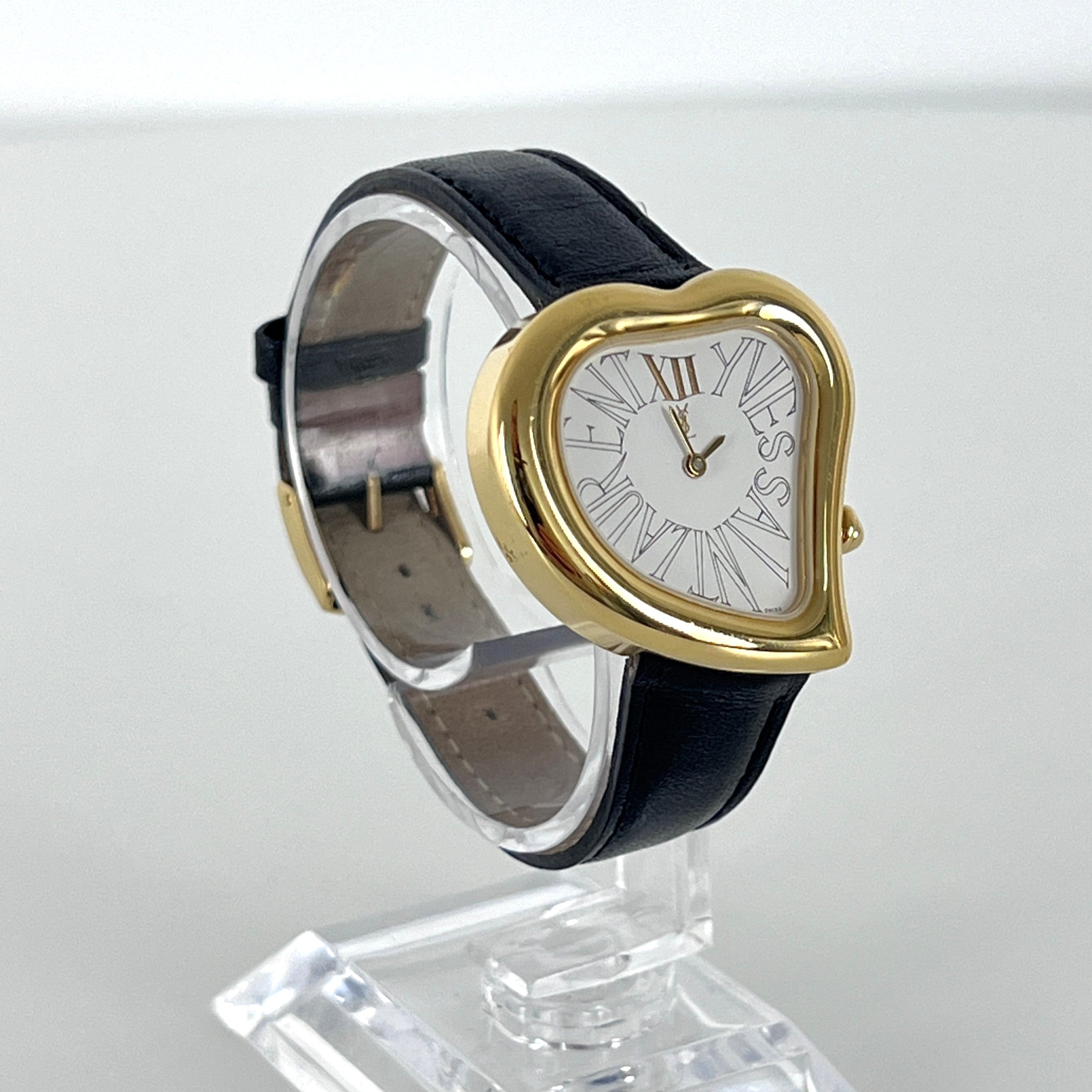 Montre YVES SAINT LAURENT Heart plaqué or dorée