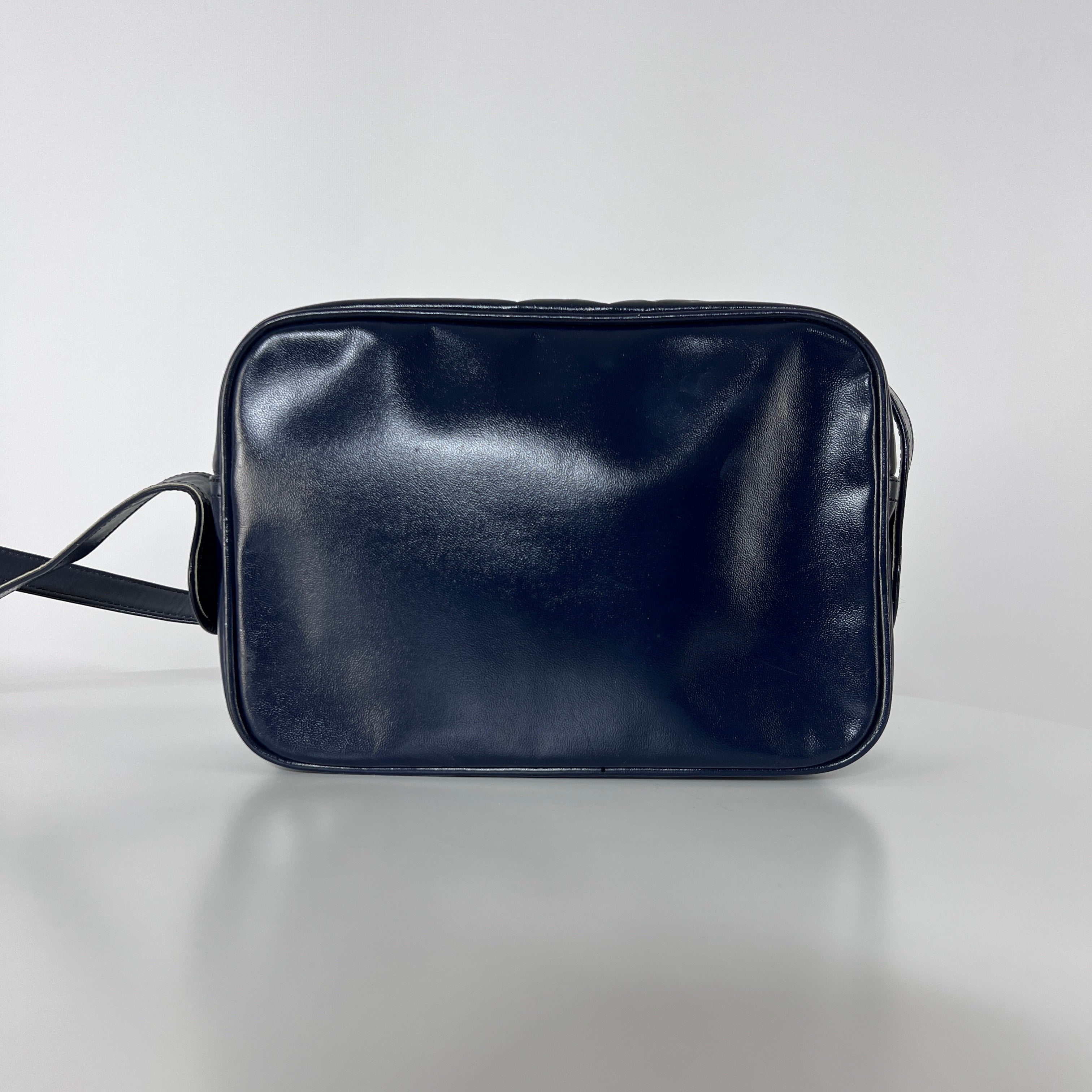 Sac à main COURREGES Caméra cuir bleu