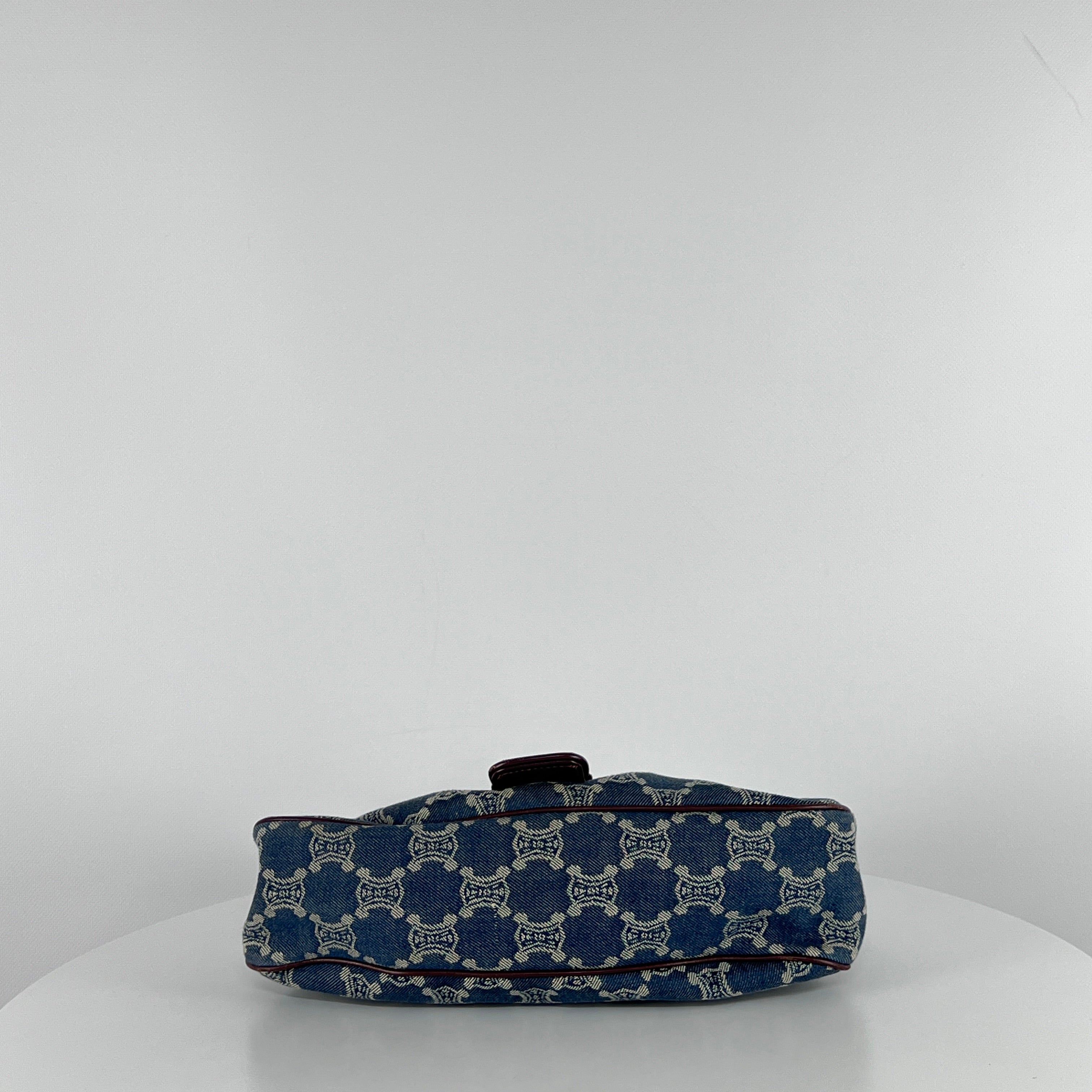 Sac à main CELINE Macadam denim bleu