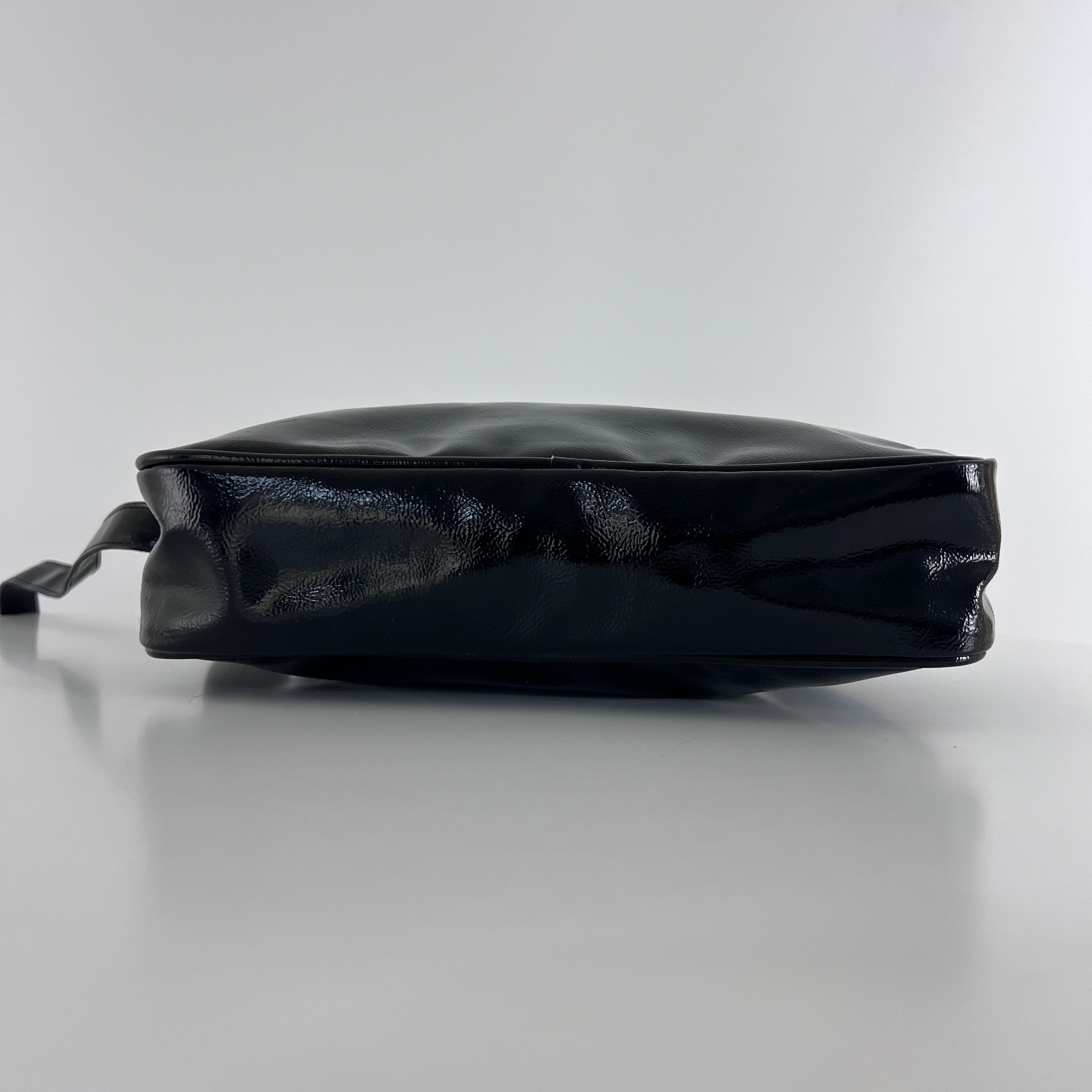 Sac à main COURREGES Caméra vinyle noir