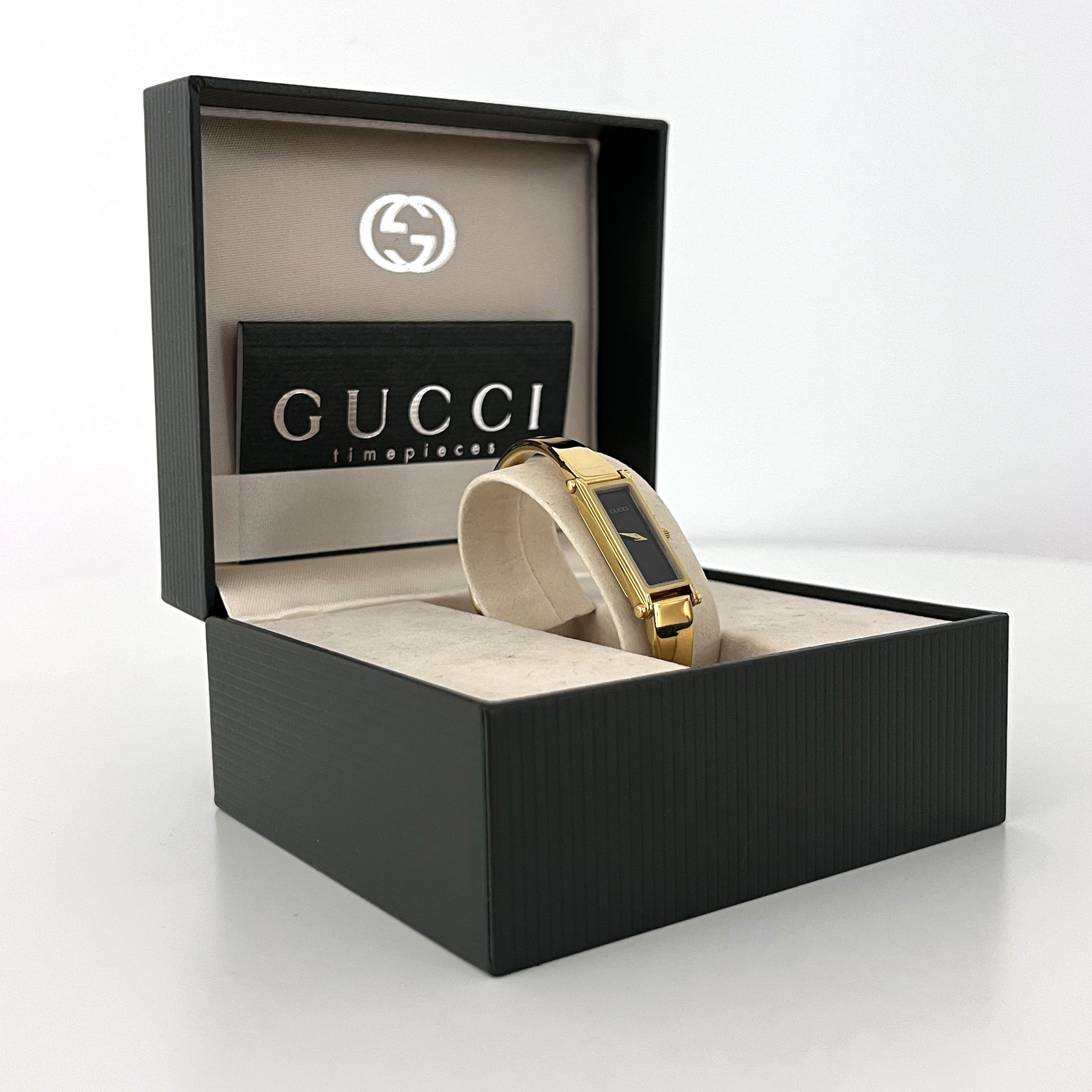 Montre GUCCI 1500 plaqué or dorée