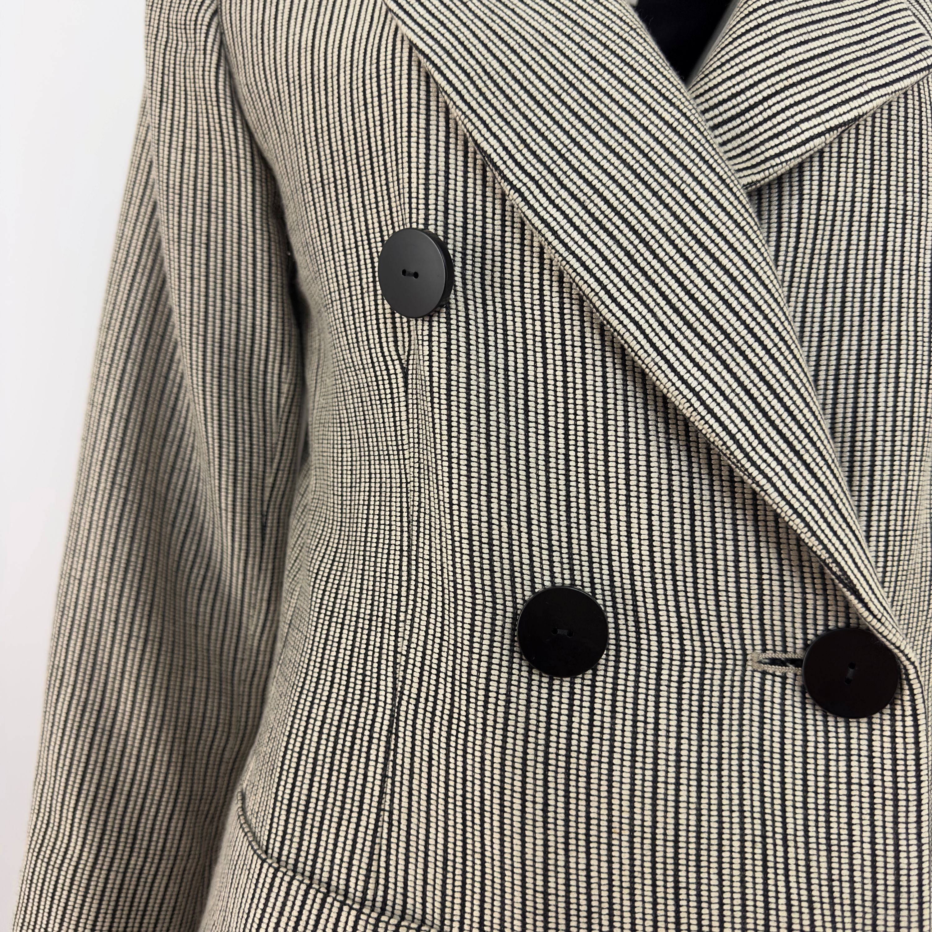 Blazer YVES SAINT LAURENT Rive Gauche S laine Noir/blanc