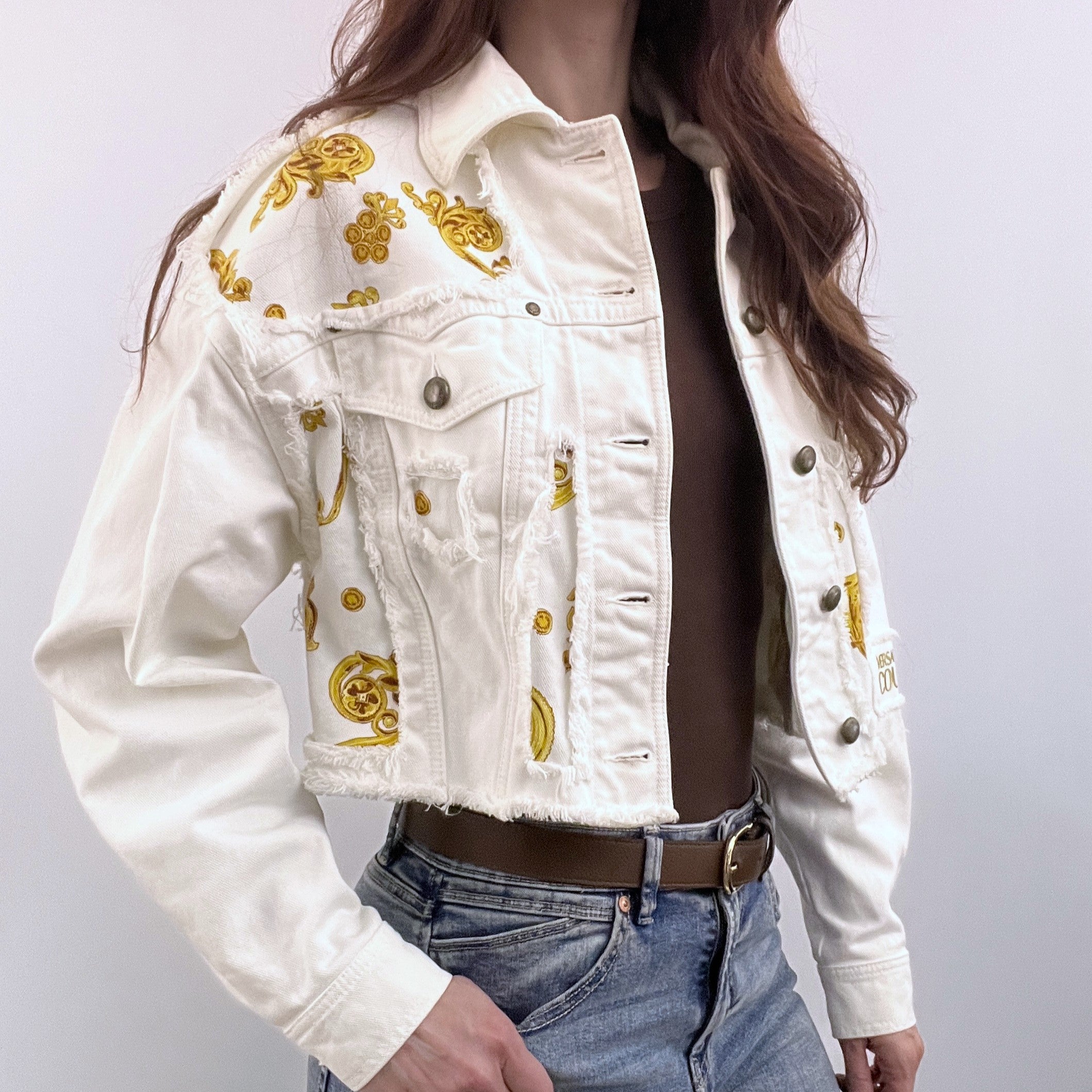 MUGLER S blue denim jacket