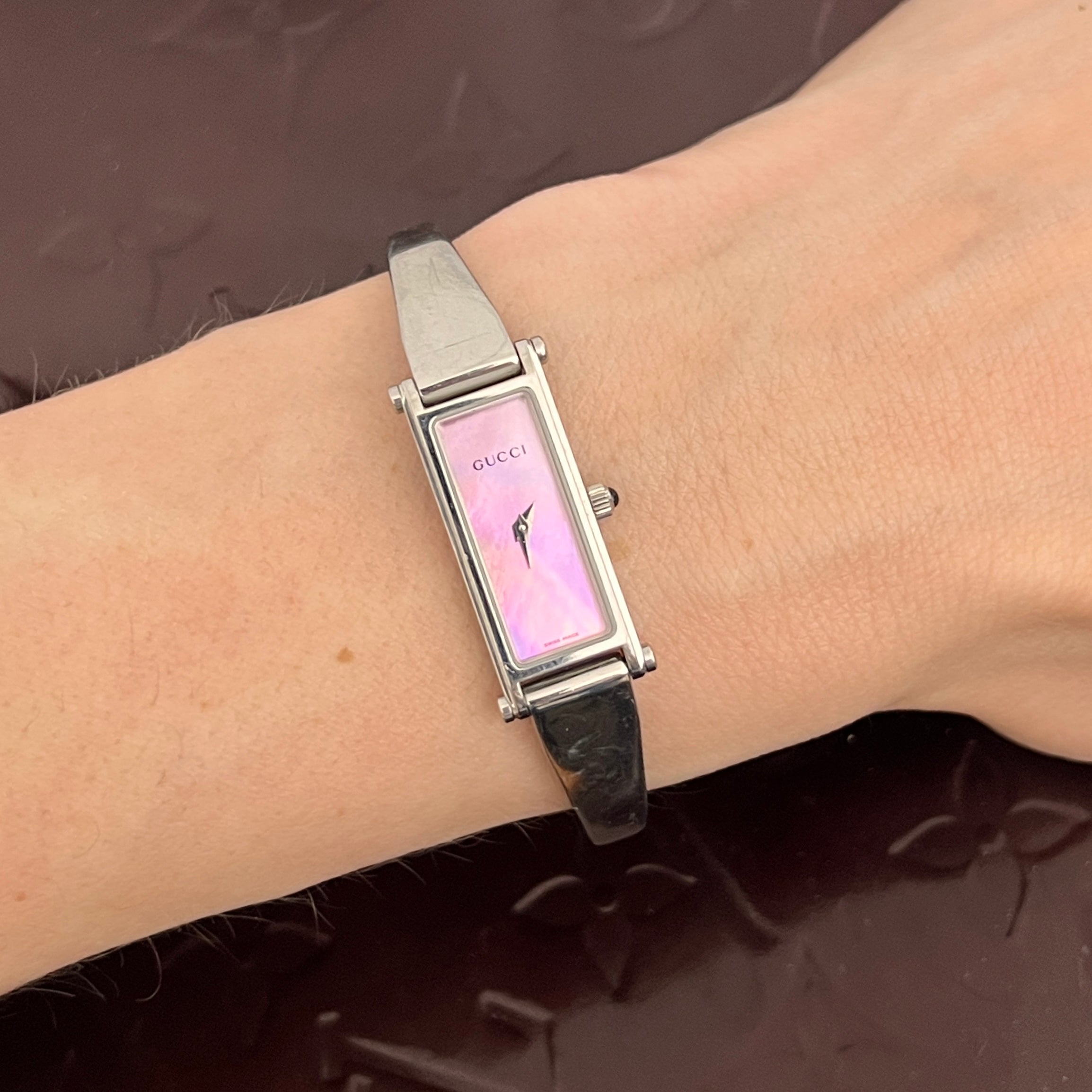 GUCCI 1500 L Silver Steel Watch