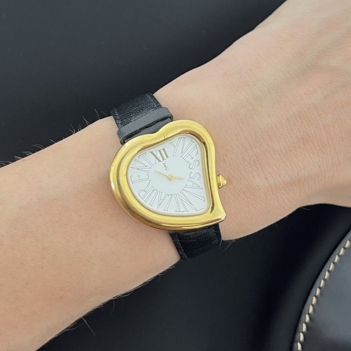 Montre YVES SAINT LAURENT Heart plaqué or doré