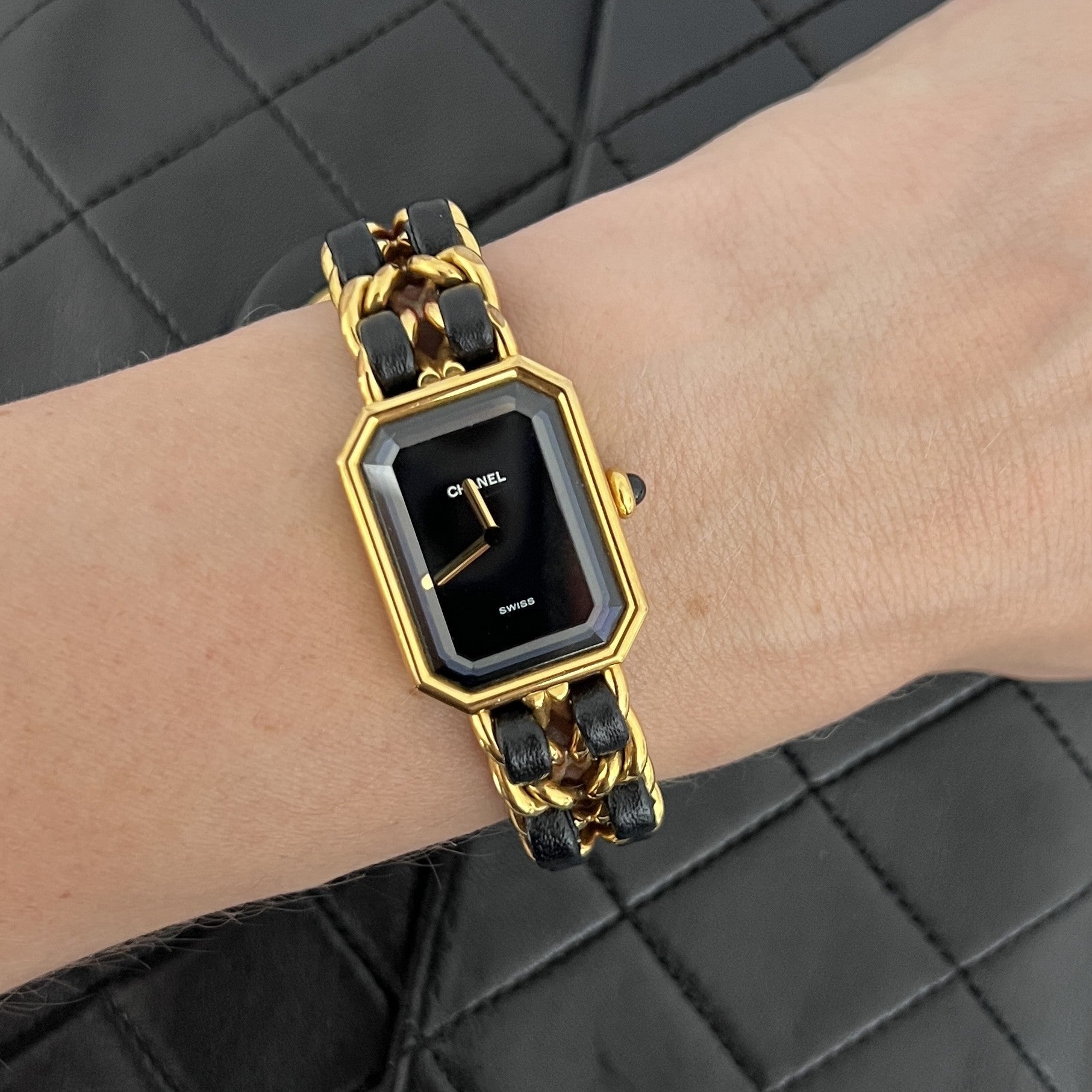 Montre CHANEL Première plaqué or doré