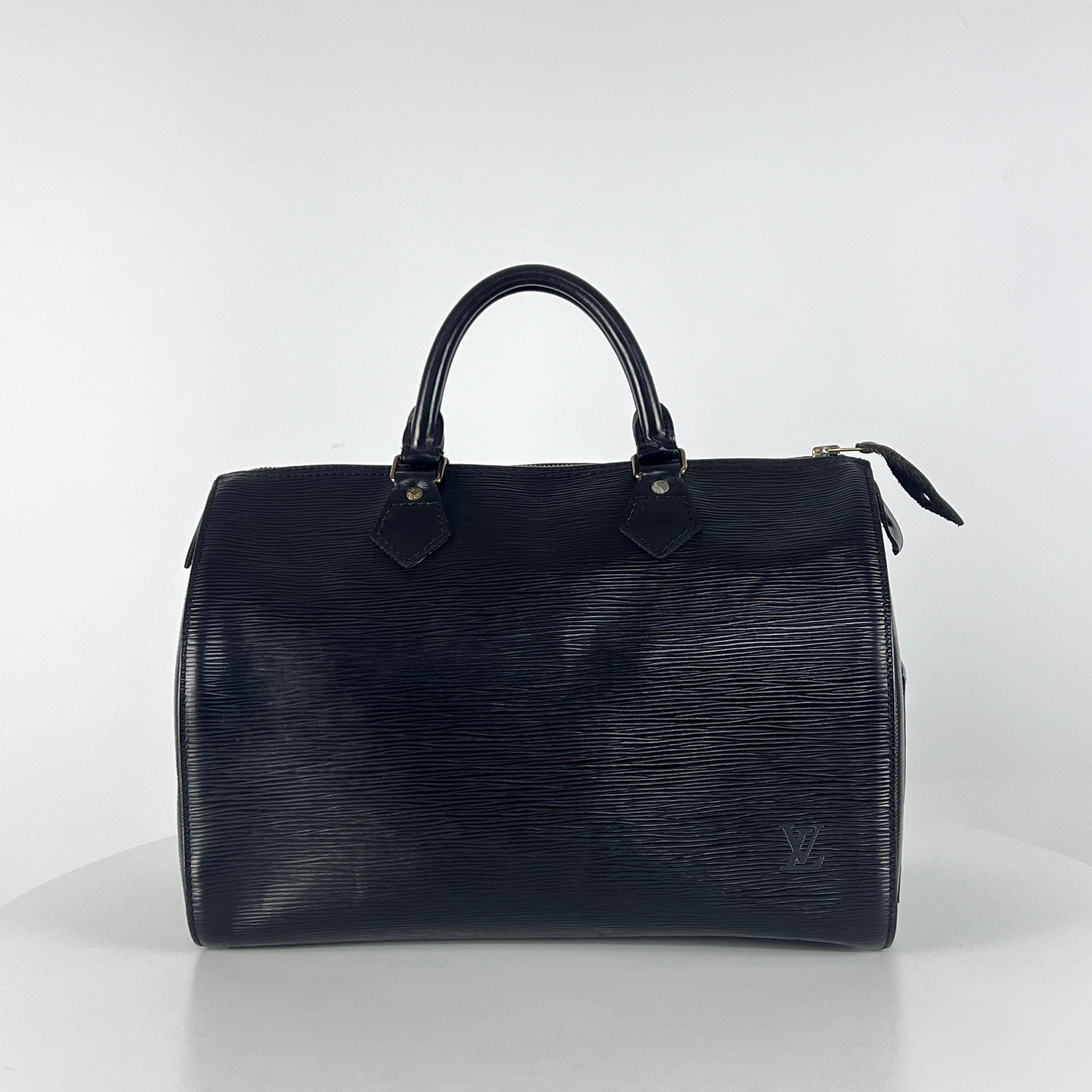 Sac à main LOUIS VUITTON Speedy 30 cuir noir