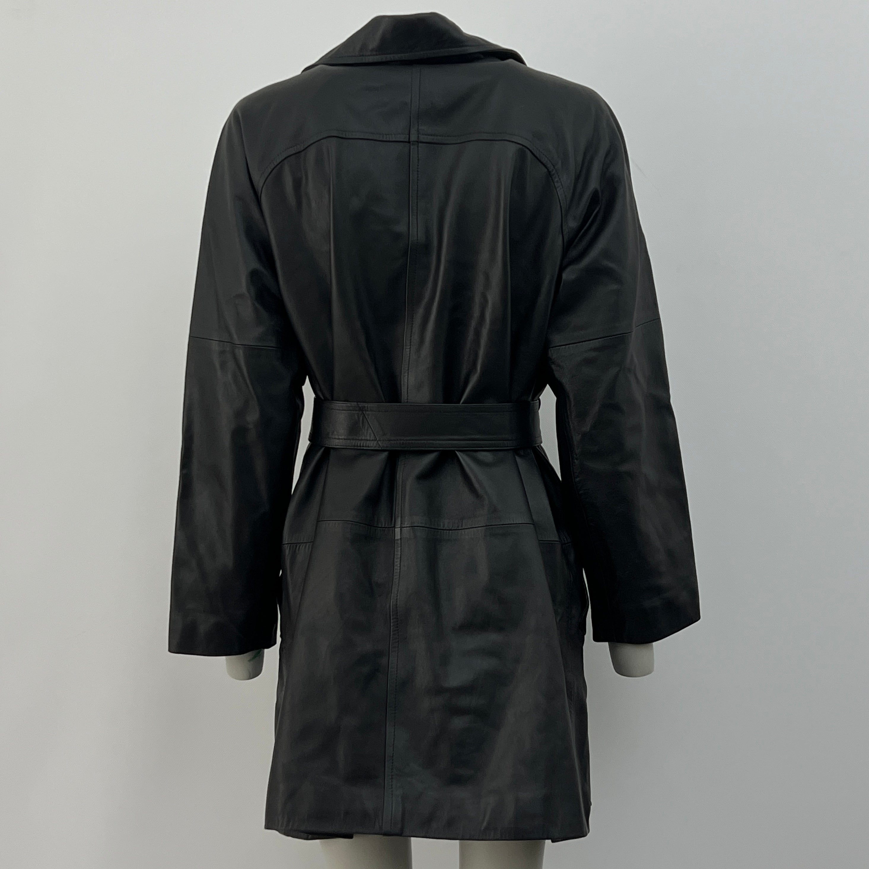 COURRÈGES S black leather jacket