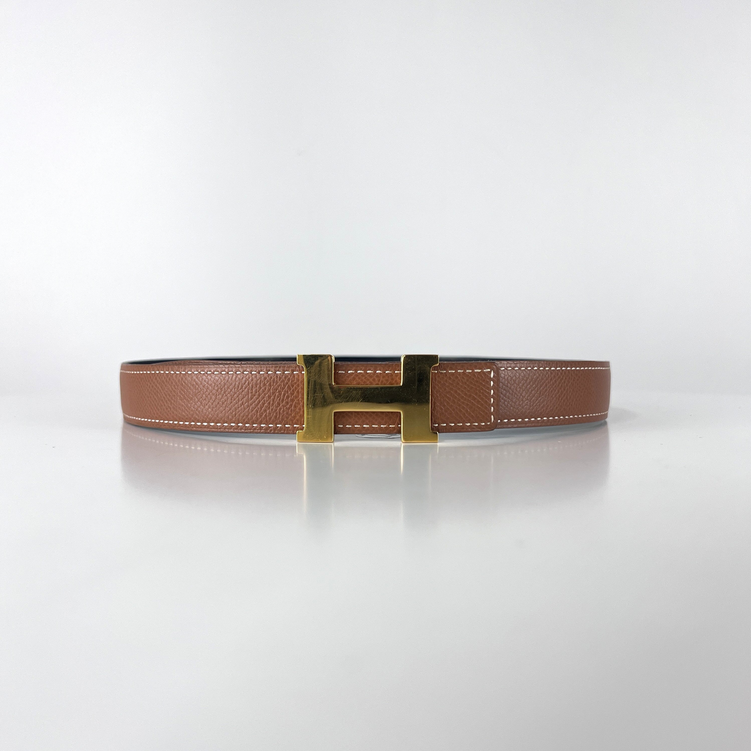 Ceinture HERMÈS Constance Belt cuir marron