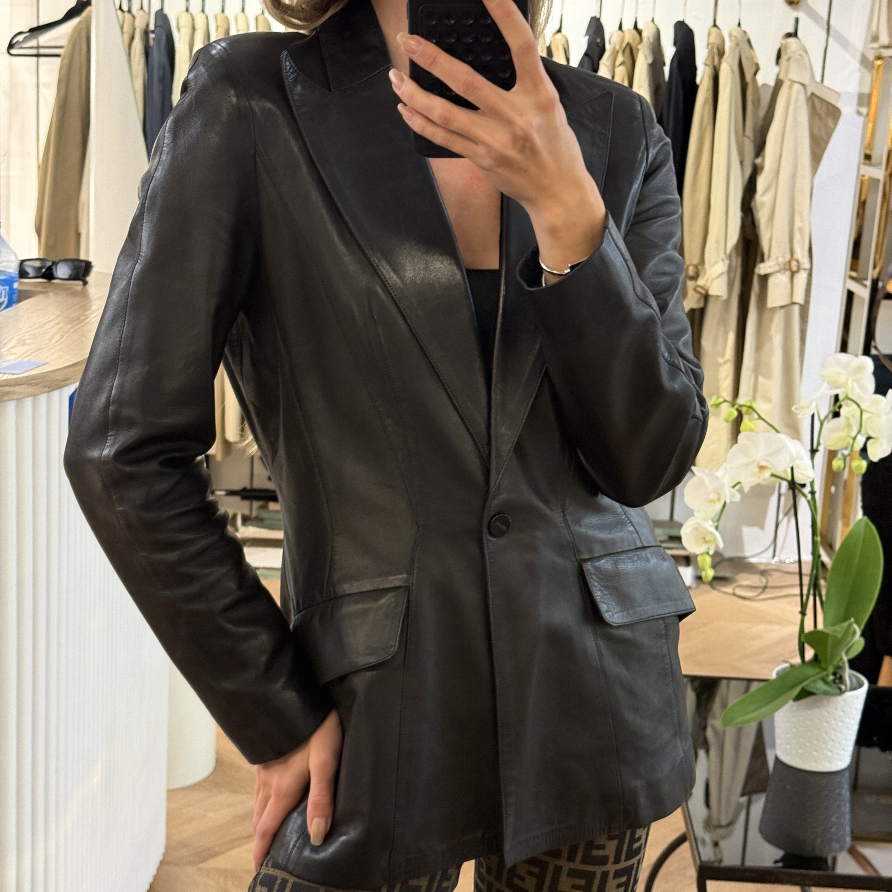 Veste MUGLER S - 36 Cuir
