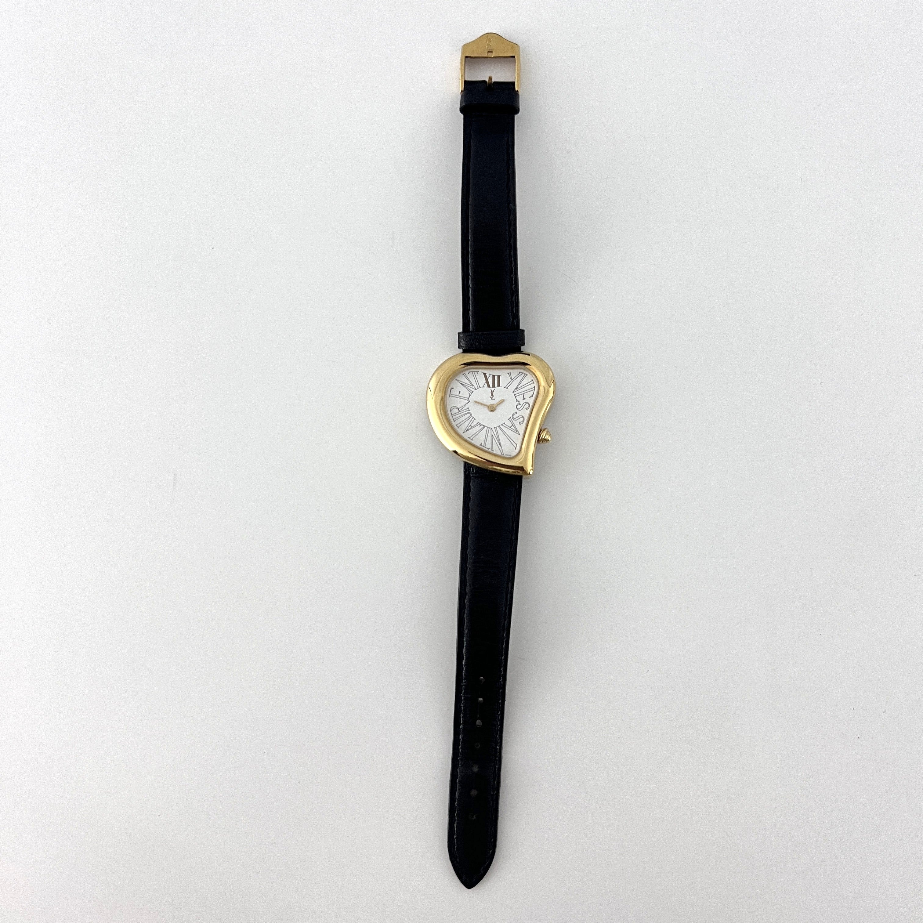 Montre YVES SAINT LAURENT Heart plaqué or dorée