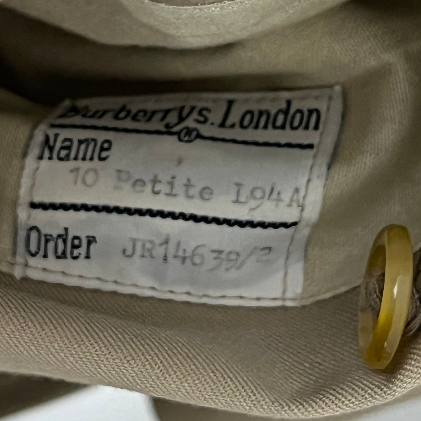 Trench BURBERRY M coton beige