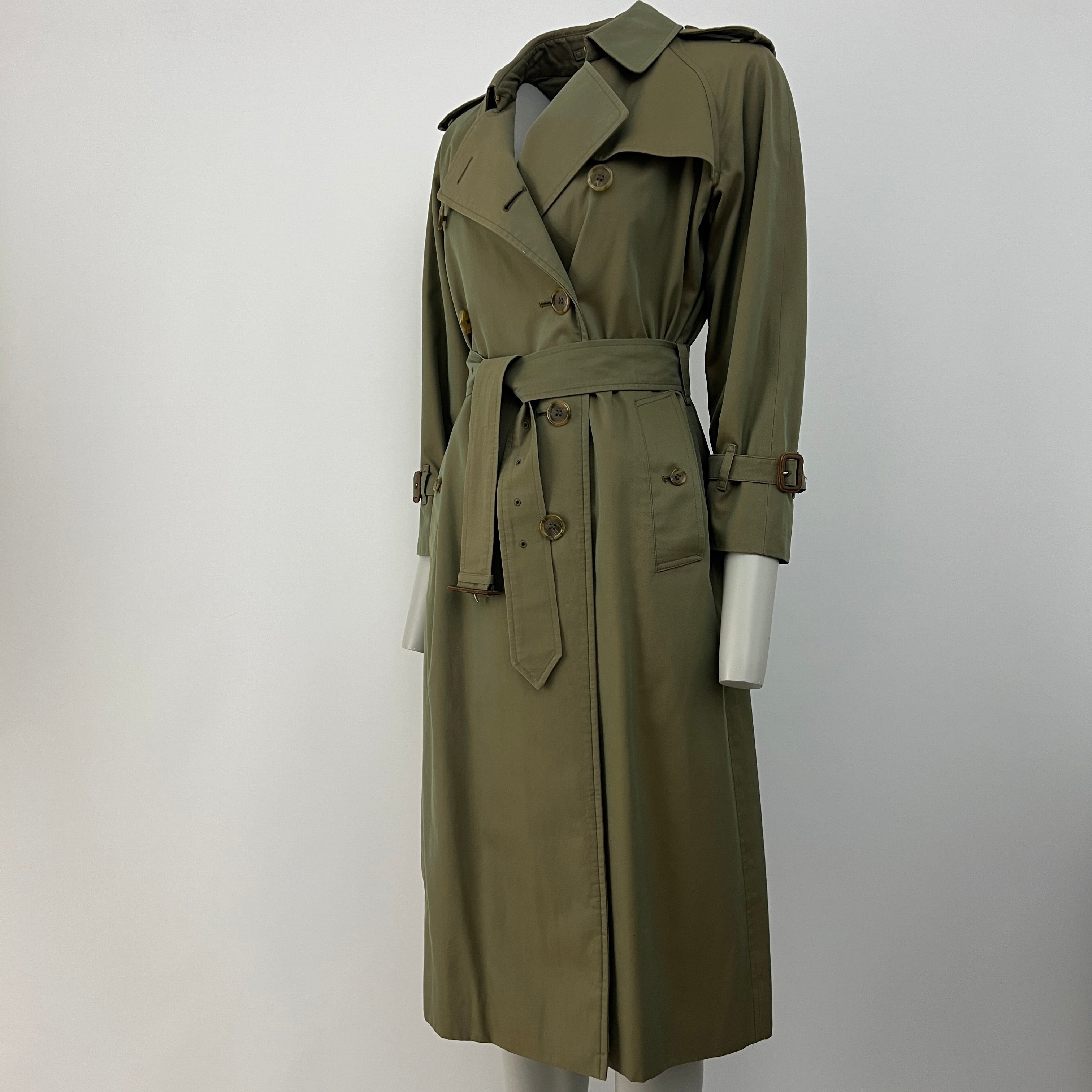 Trench BURBERRY S coton kaki