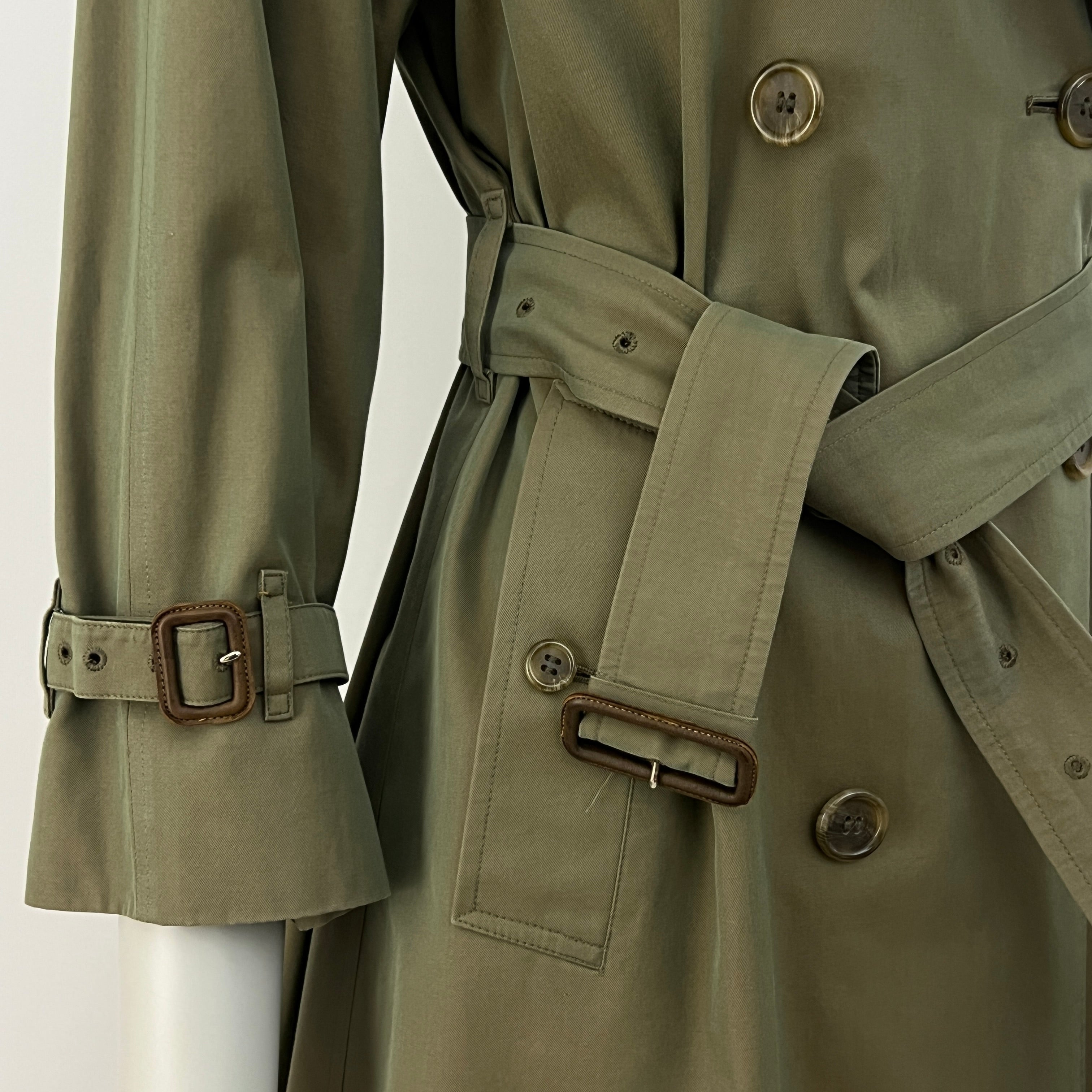 Trench BURBERRY S coton kaki