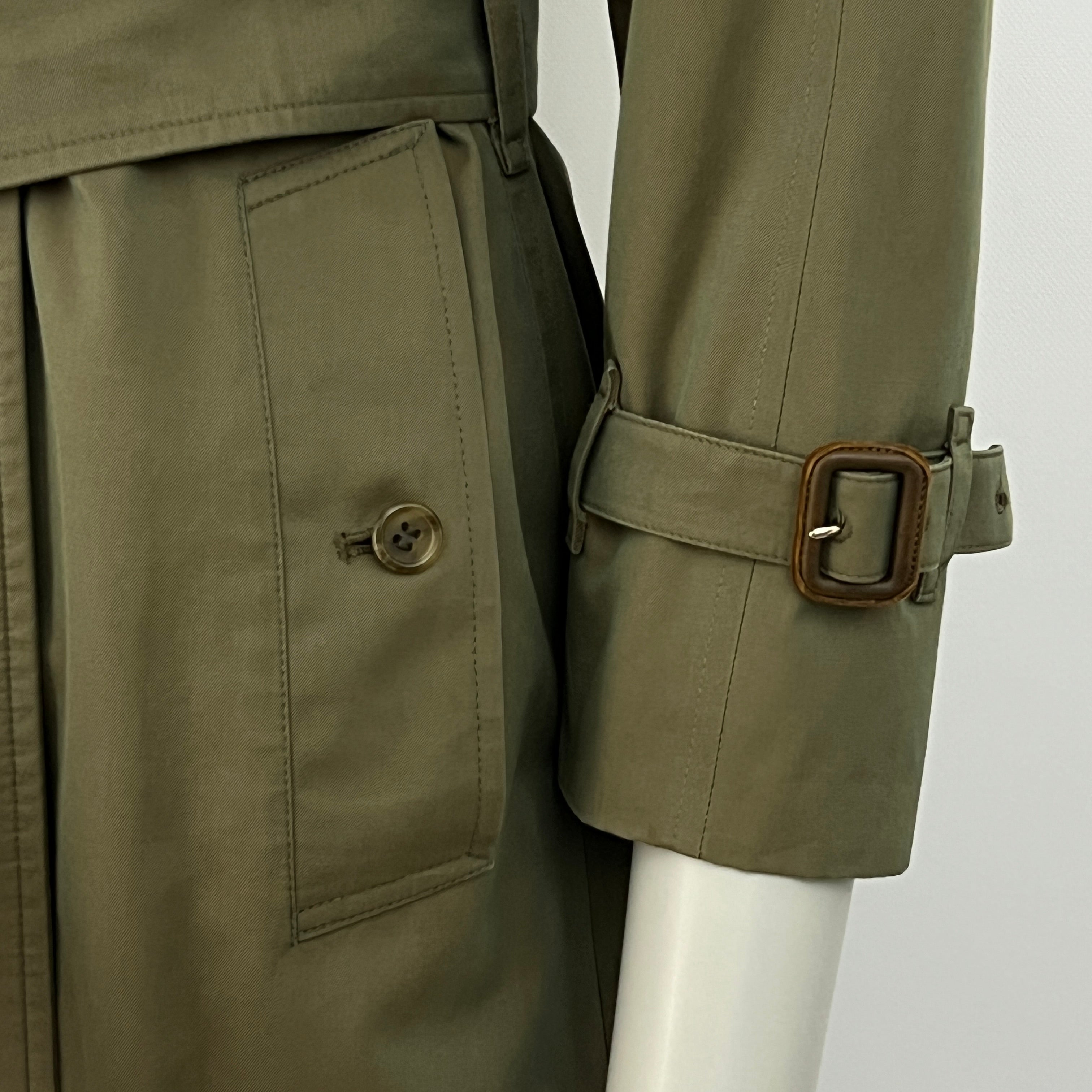 Trench BURBERRY S coton kaki