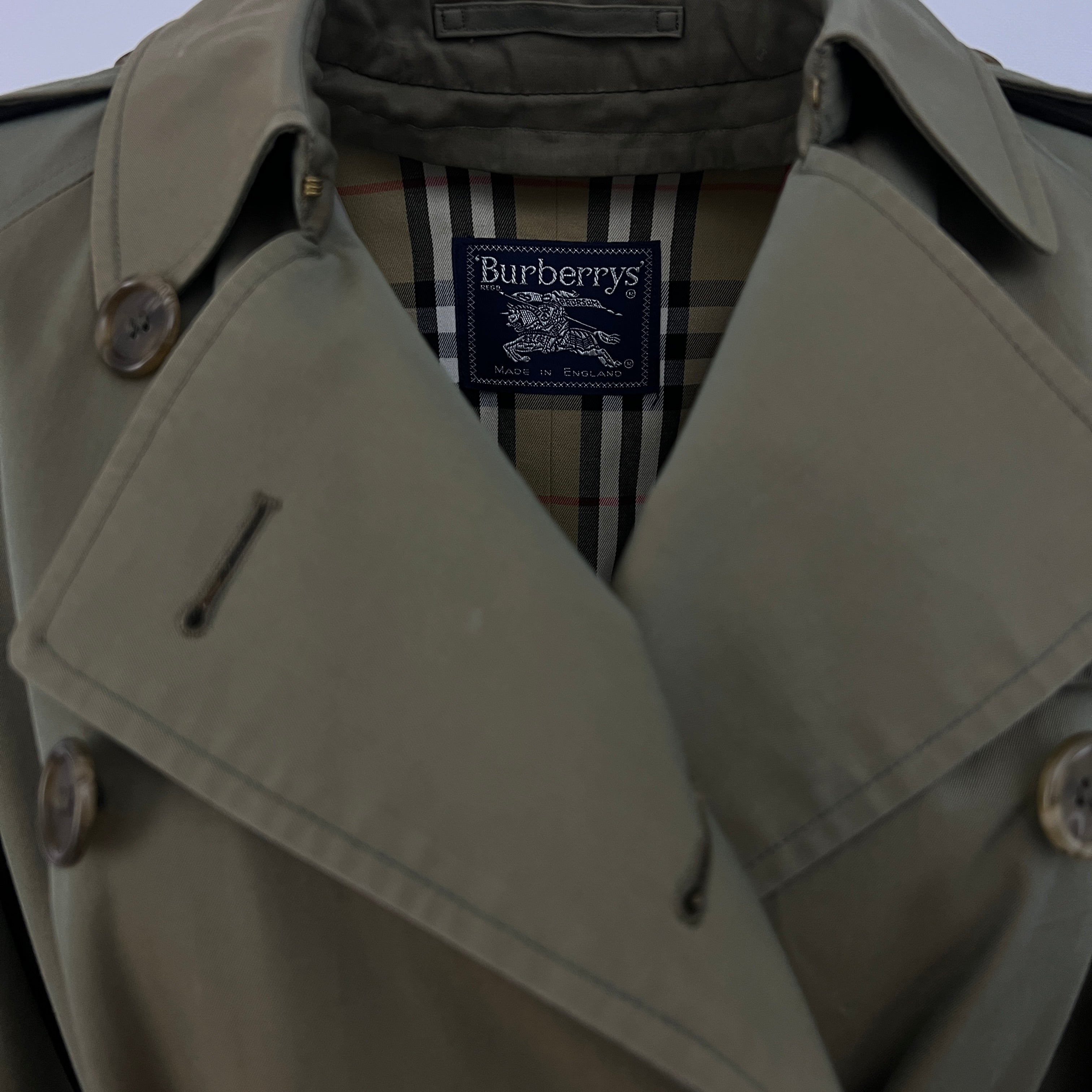 Trench BURBERRY S coton kaki