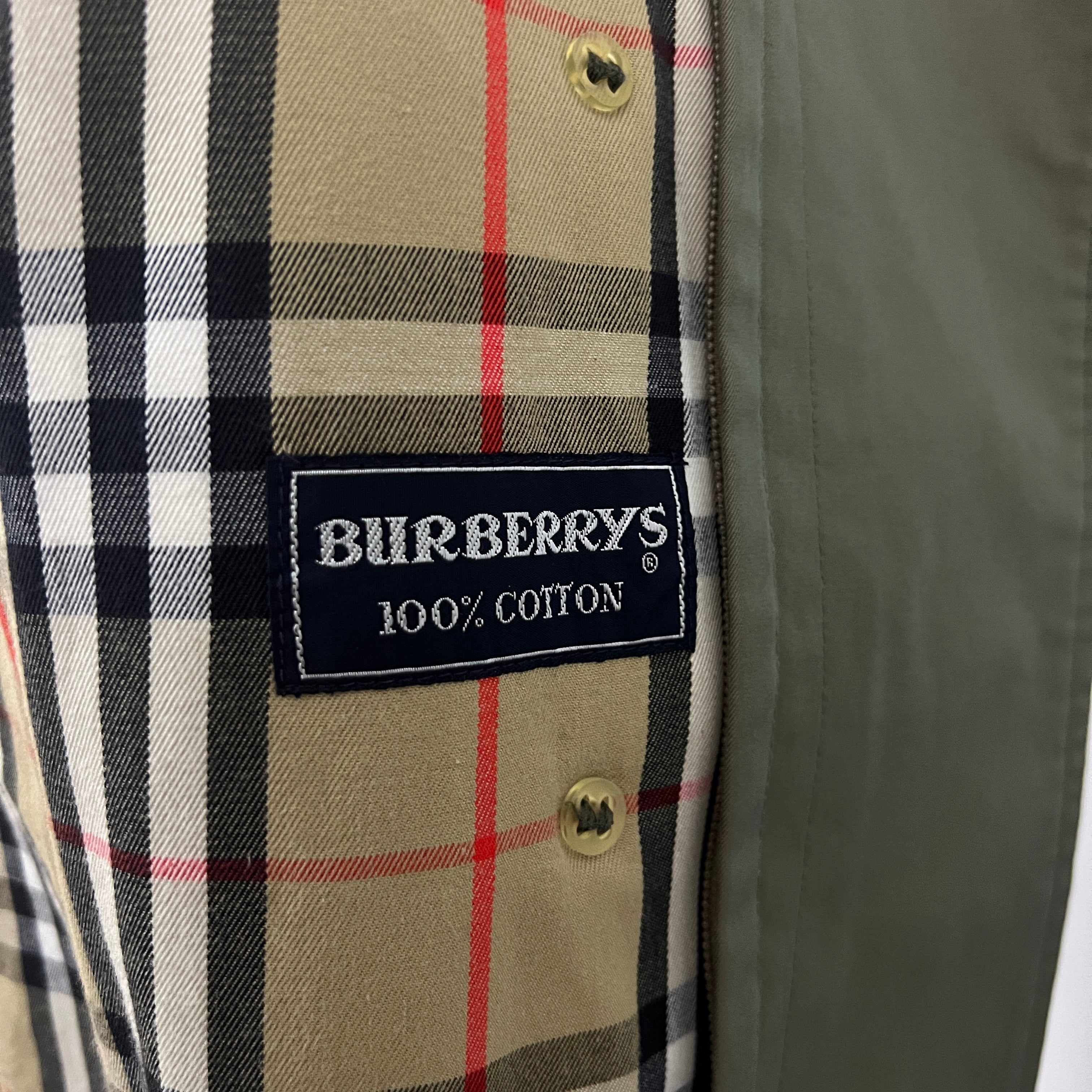 Trench BURBERRY S coton kaki