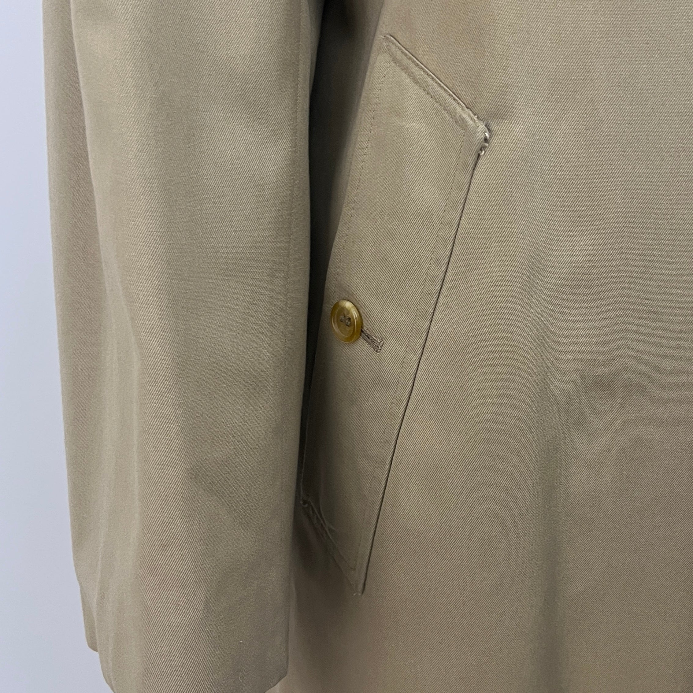 BURBERRY M beige cotton trench coat