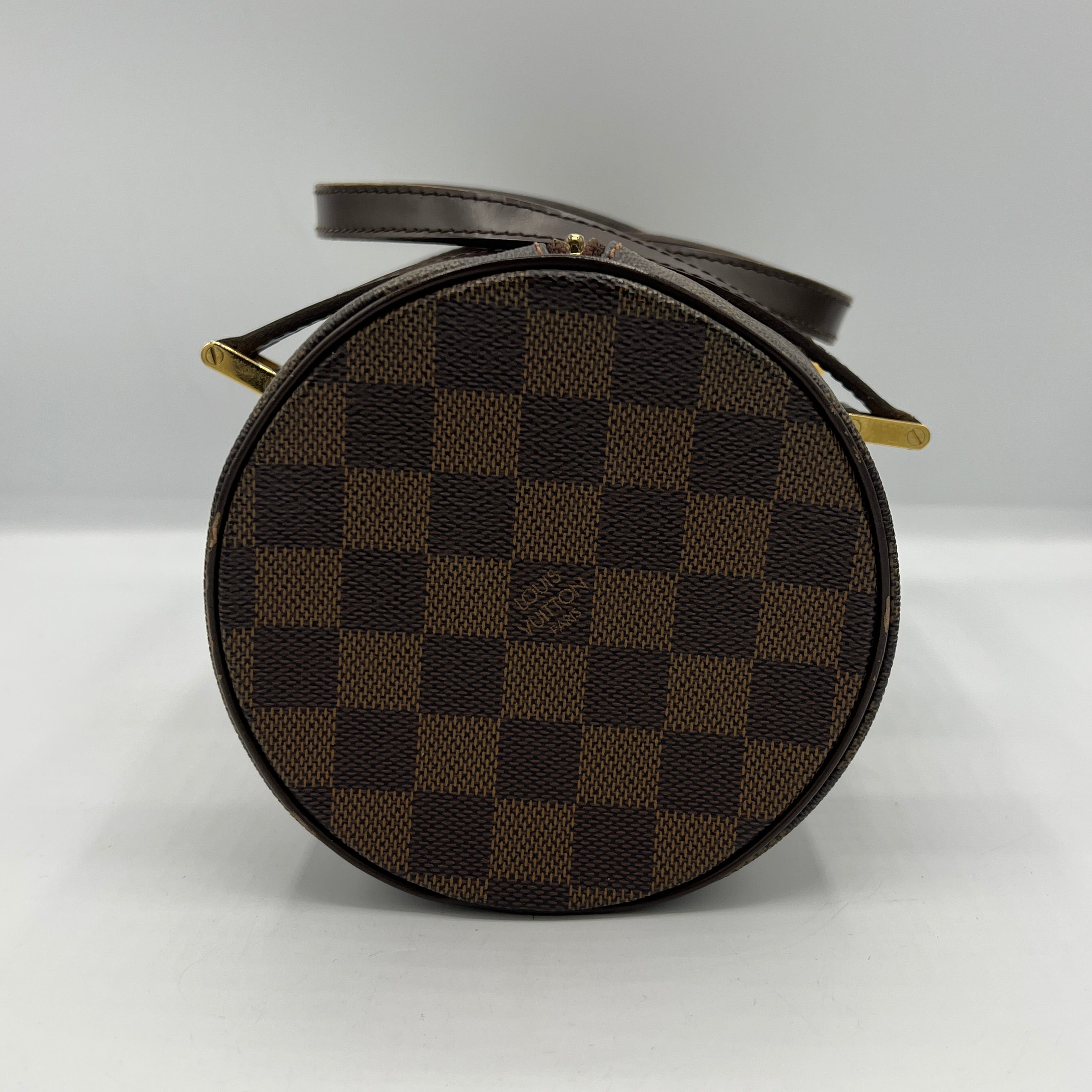 Sac à main LOUIS VUITTON Papillon toile et cuir marron