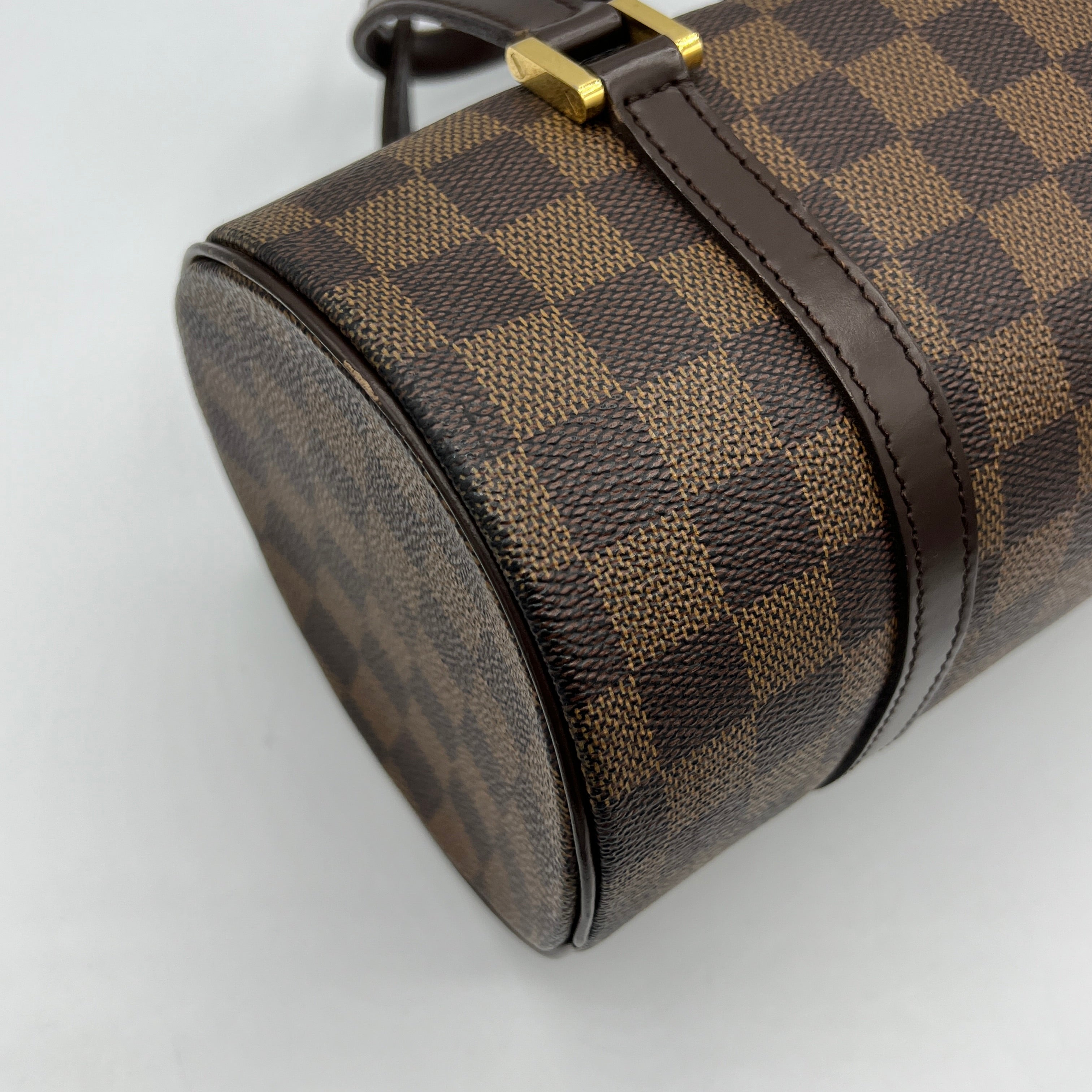 Sac à main LOUIS VUITTON Papillon toile et cuir marron