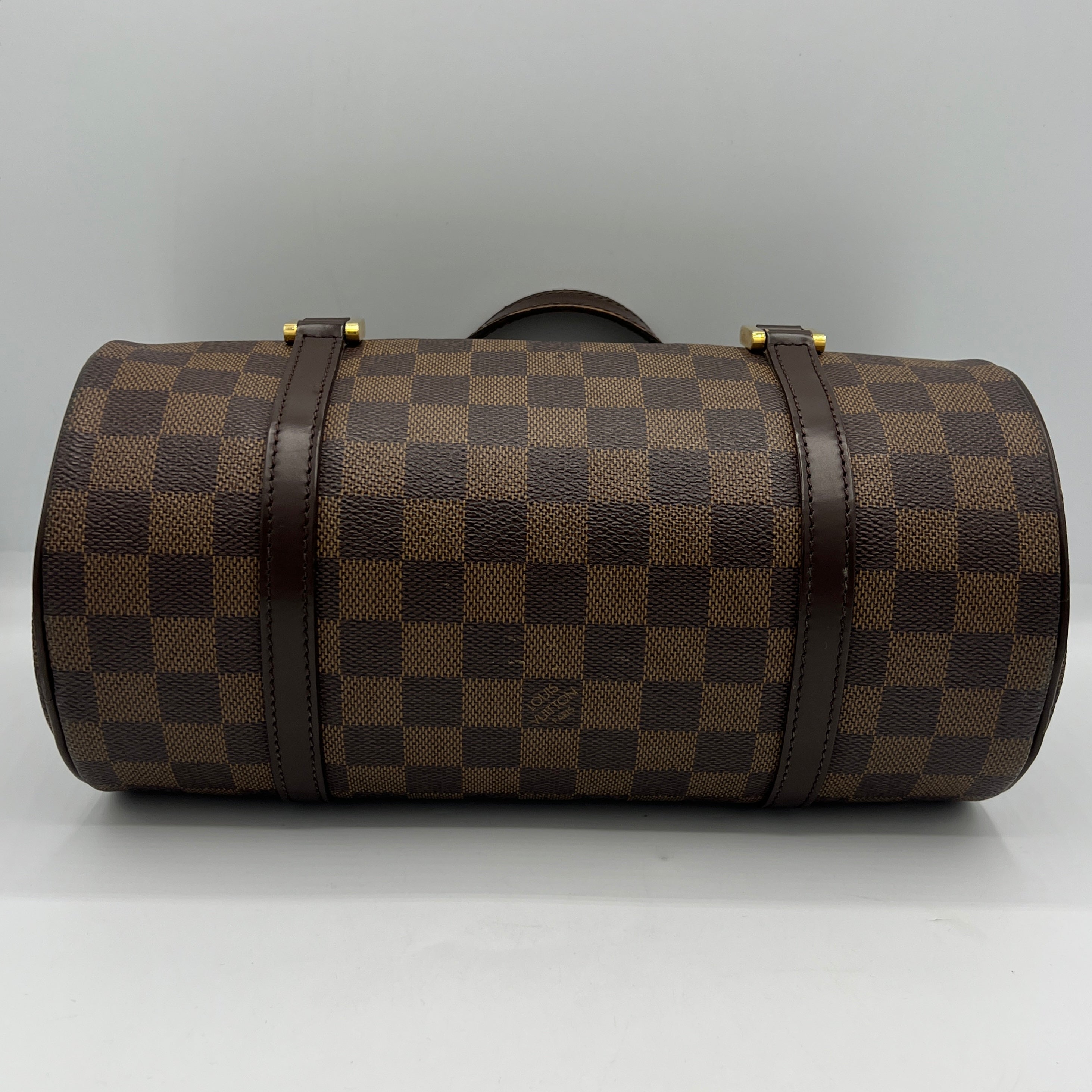 Sac à main LOUIS VUITTON Papillon toile et cuir marron