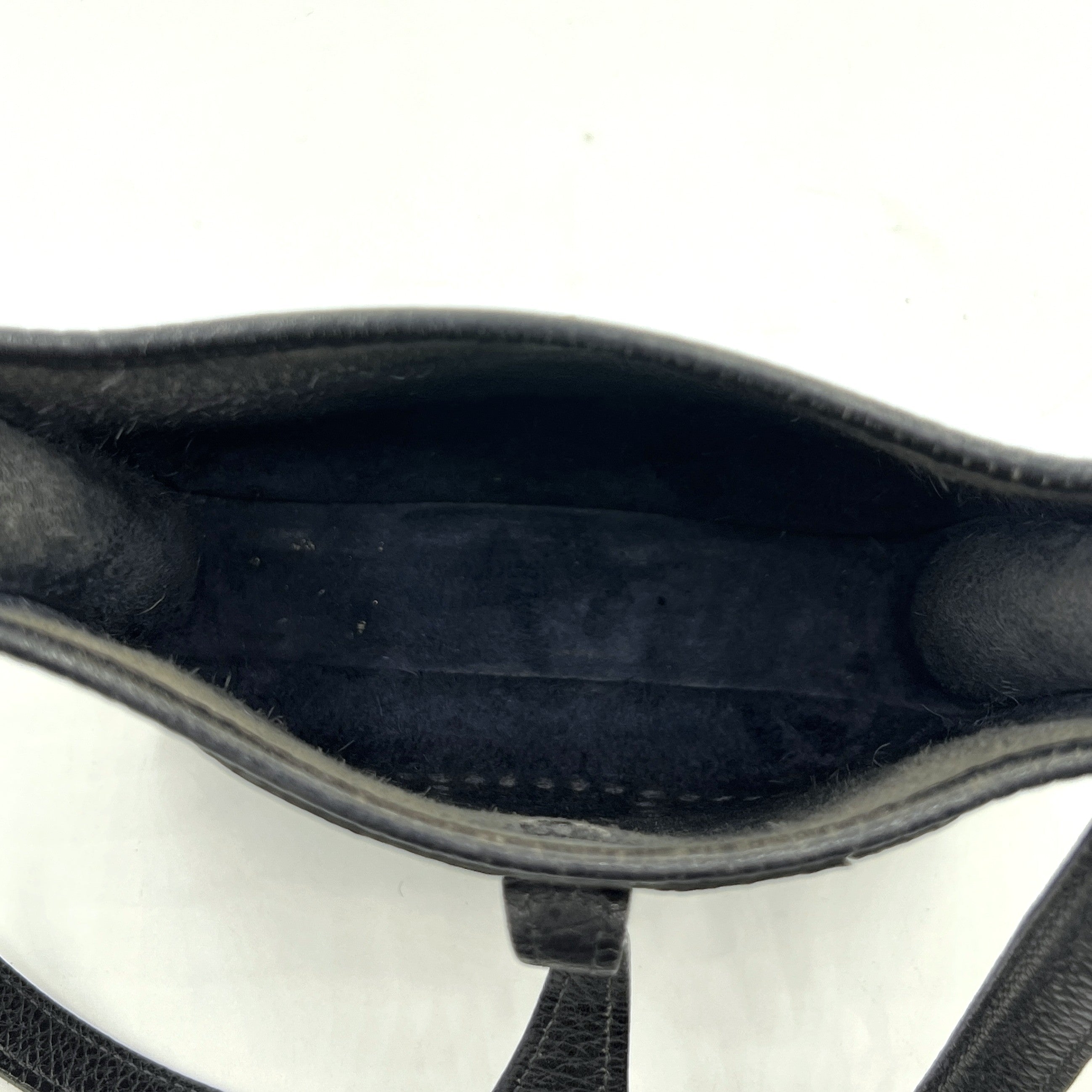 HERMÈS Evelyne TPM (Mini) handbag in blue Clemence leather