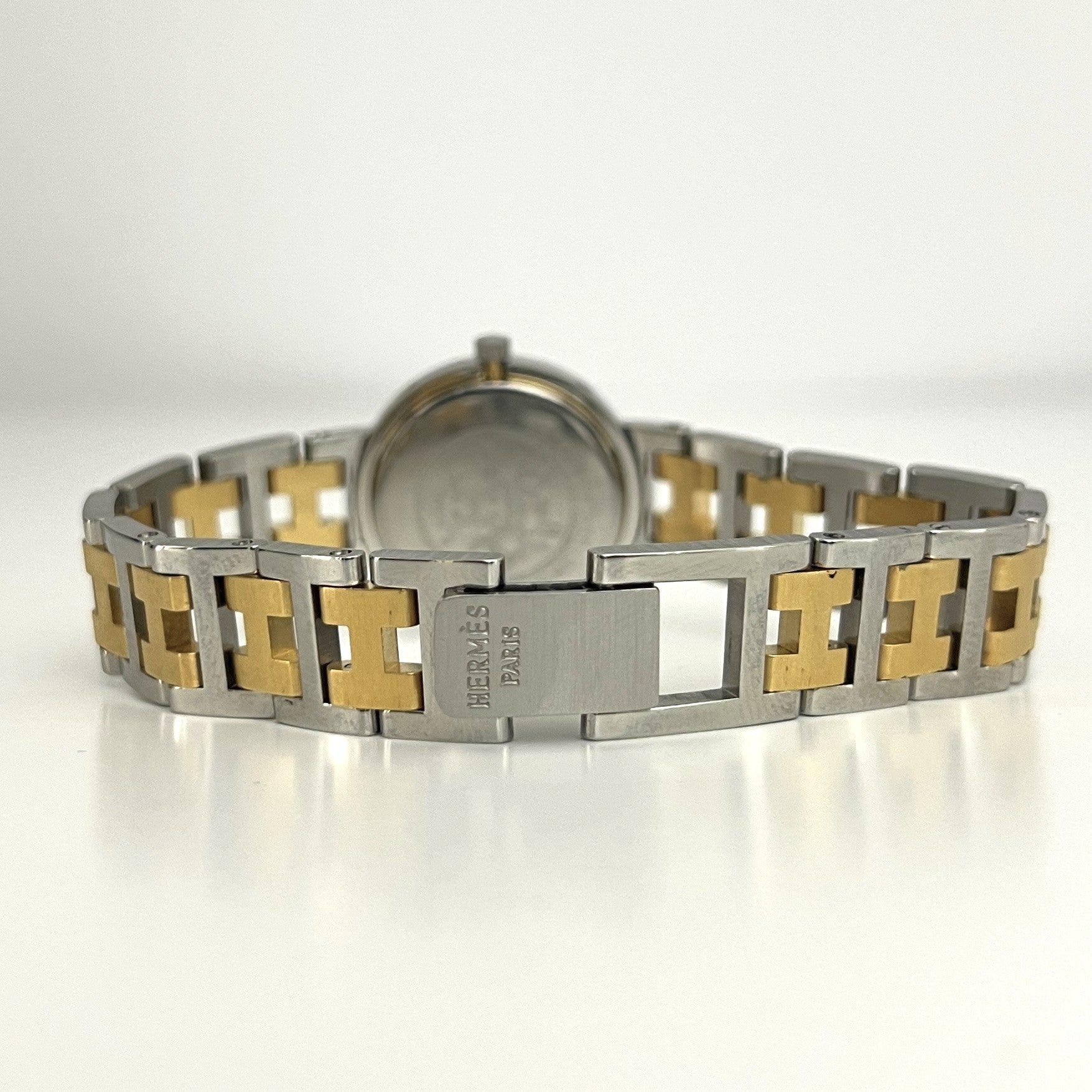 Montre HERMÈS Clipper acier bicolore