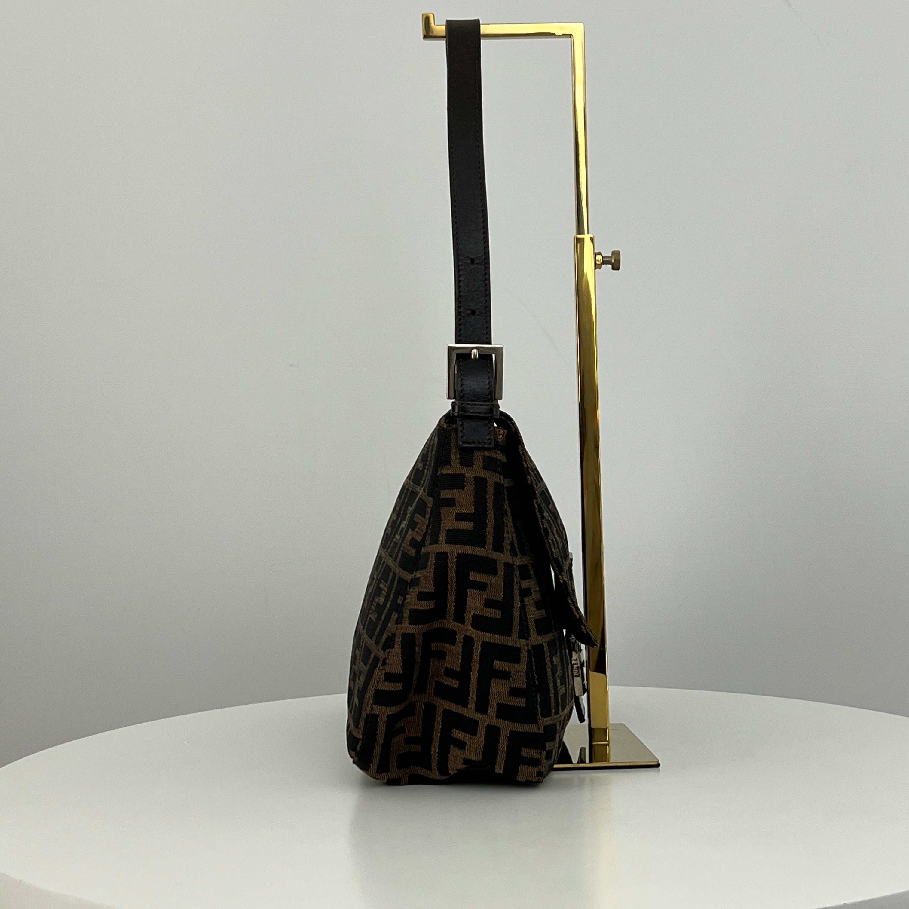 Sac FENDI Mamma toile et cuir marron