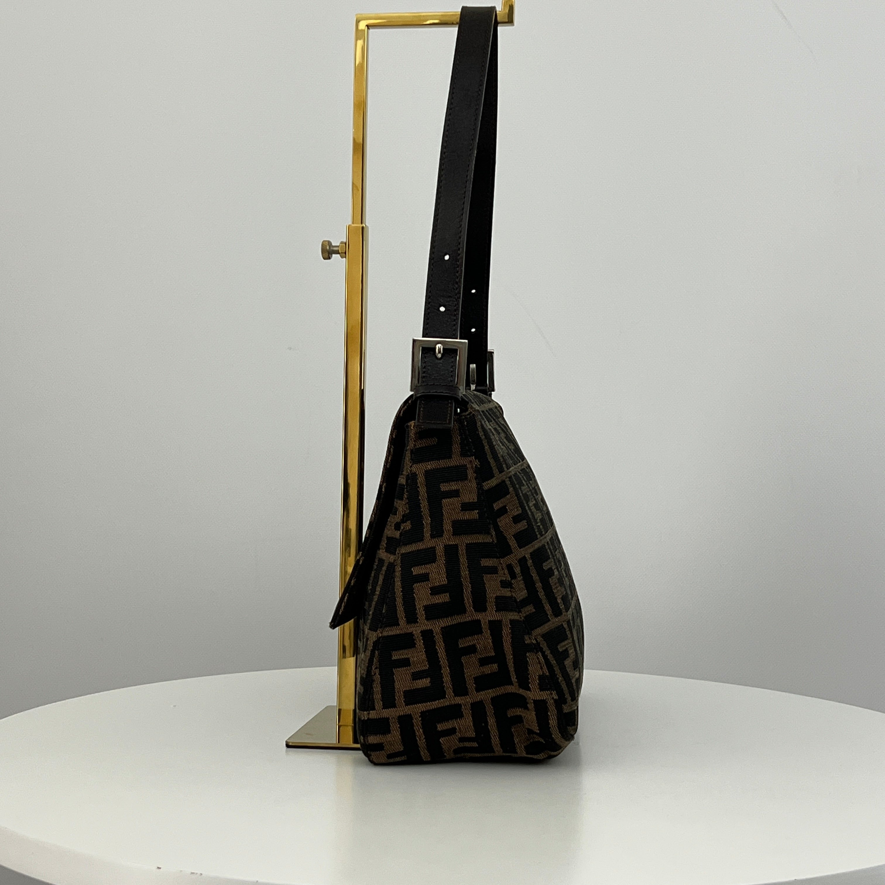 Sac FENDI Mamma toile et cuir marron