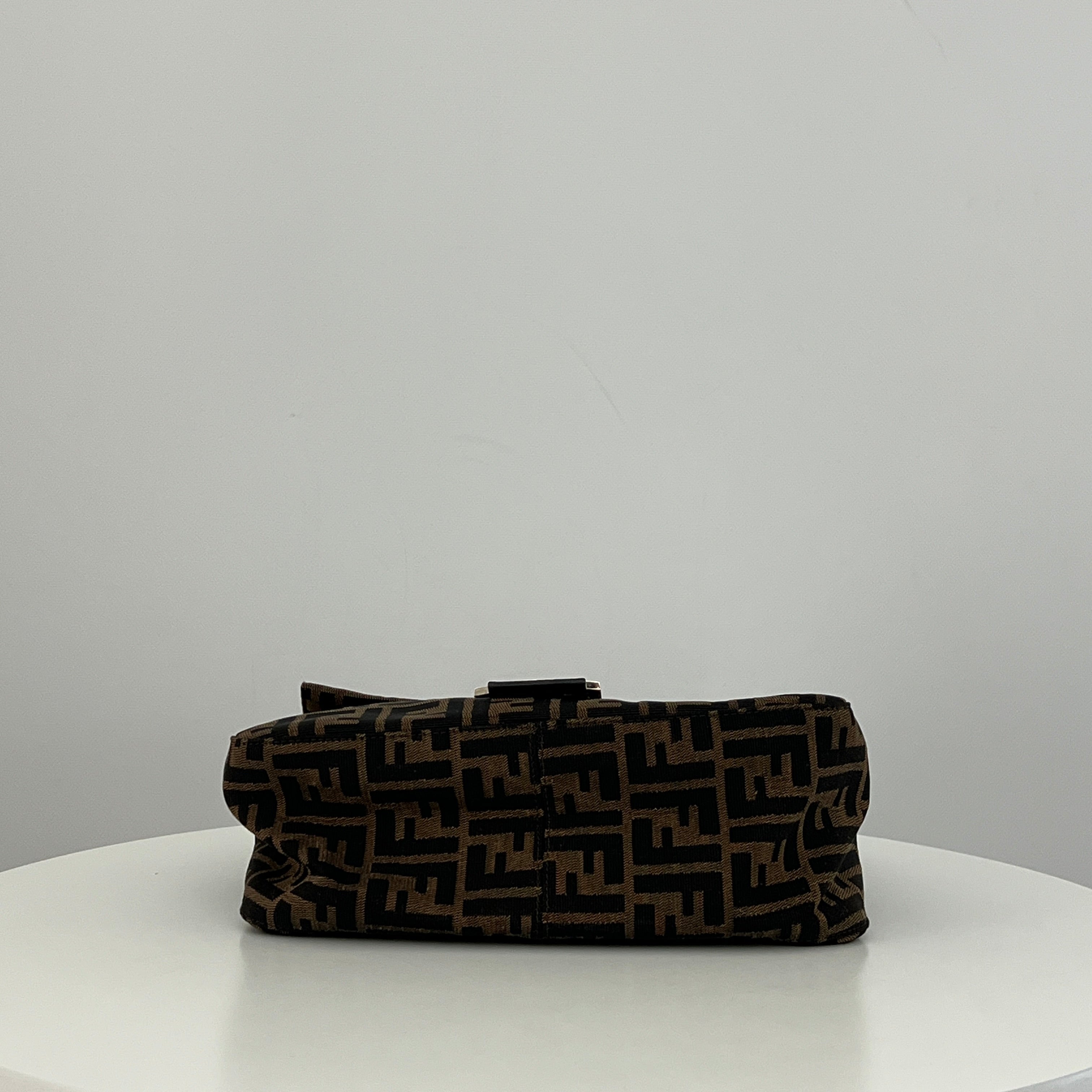 Sac FENDI Mamma toile et cuir marron