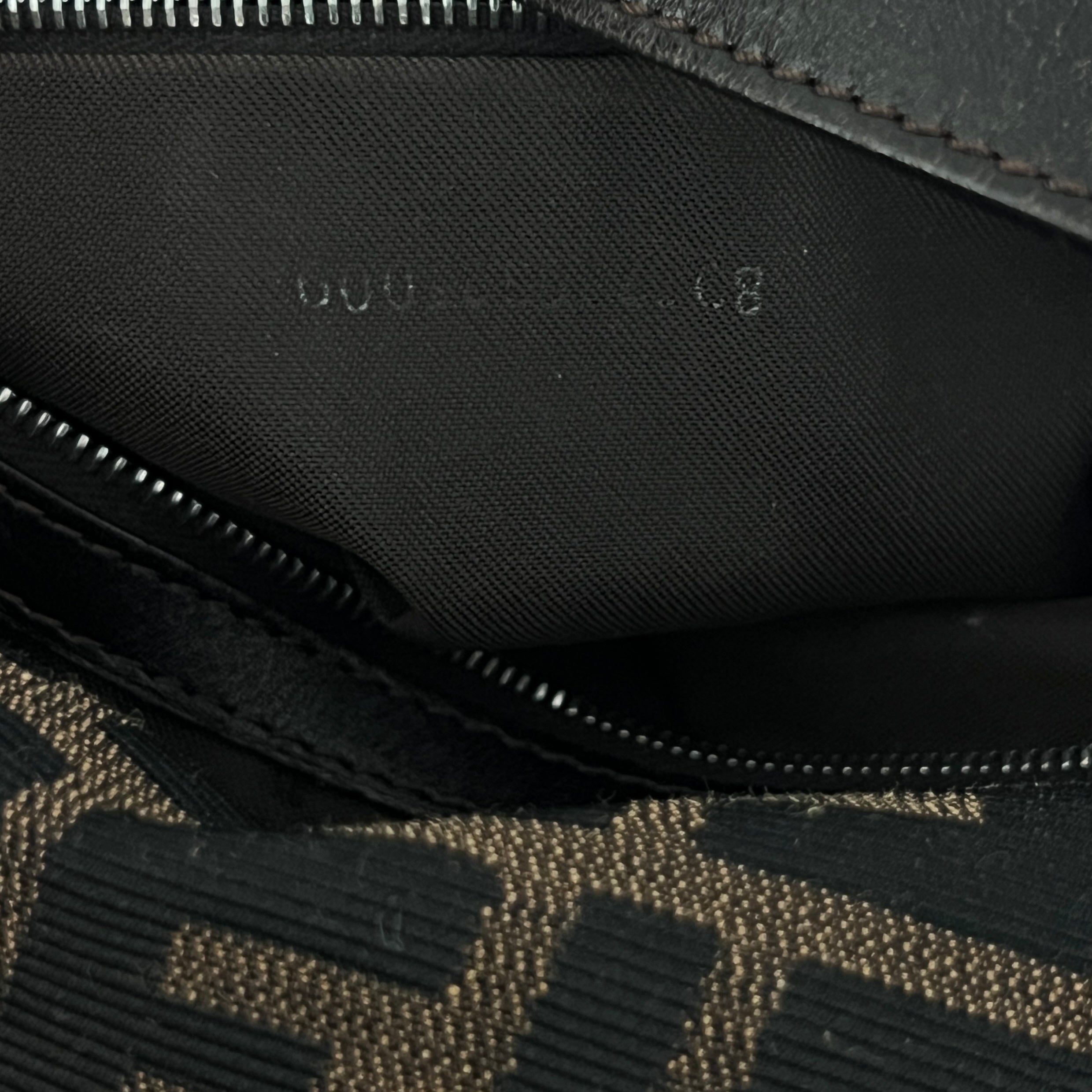 Sac FENDI Mamma toile et cuir marron