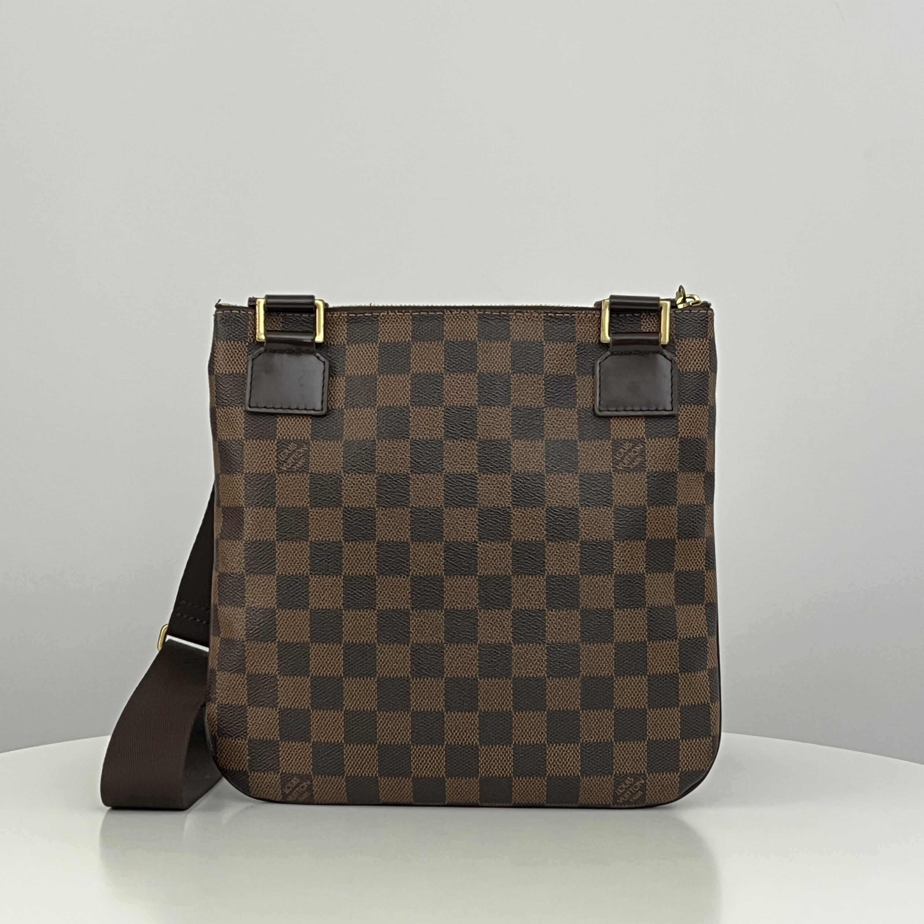LOUIS VUITTON Bosphore Shoulder Bag in brown canvas and leather