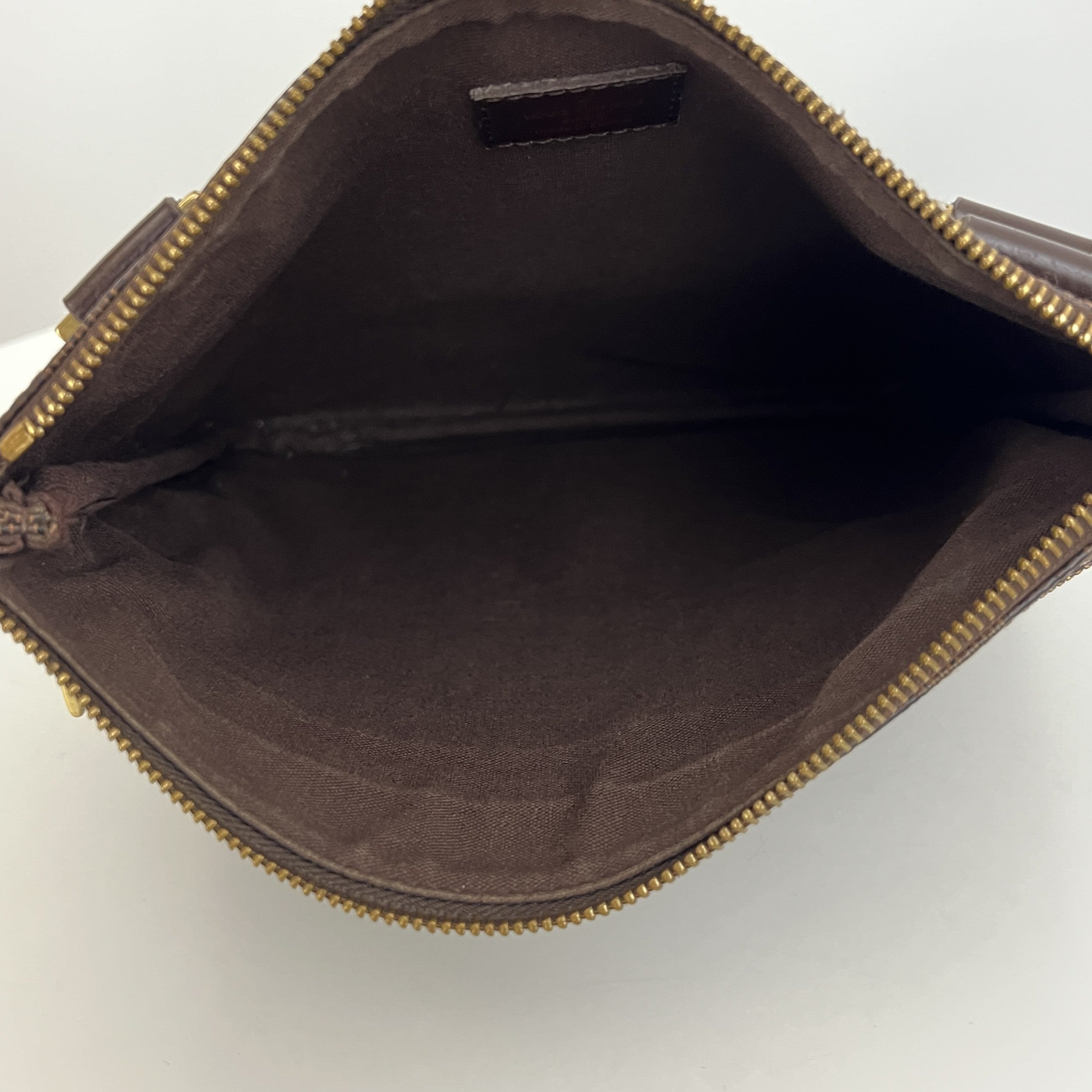 LOUIS VUITTON Bosphore Shoulder Bag in brown canvas and leather